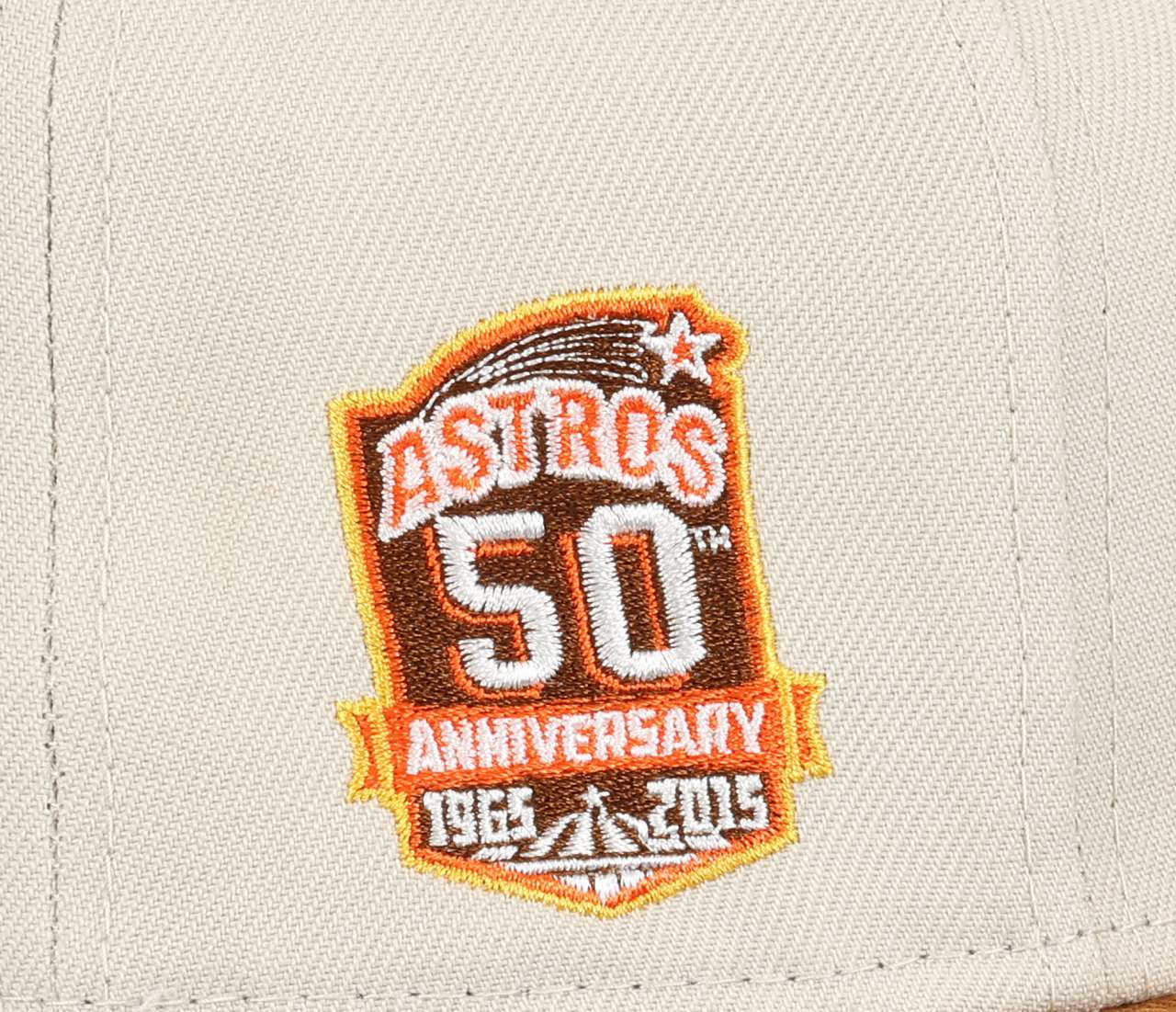 Houston Astros MLB 50th Anniversary Sidepatch Brown 59Fifty Basecap New Era