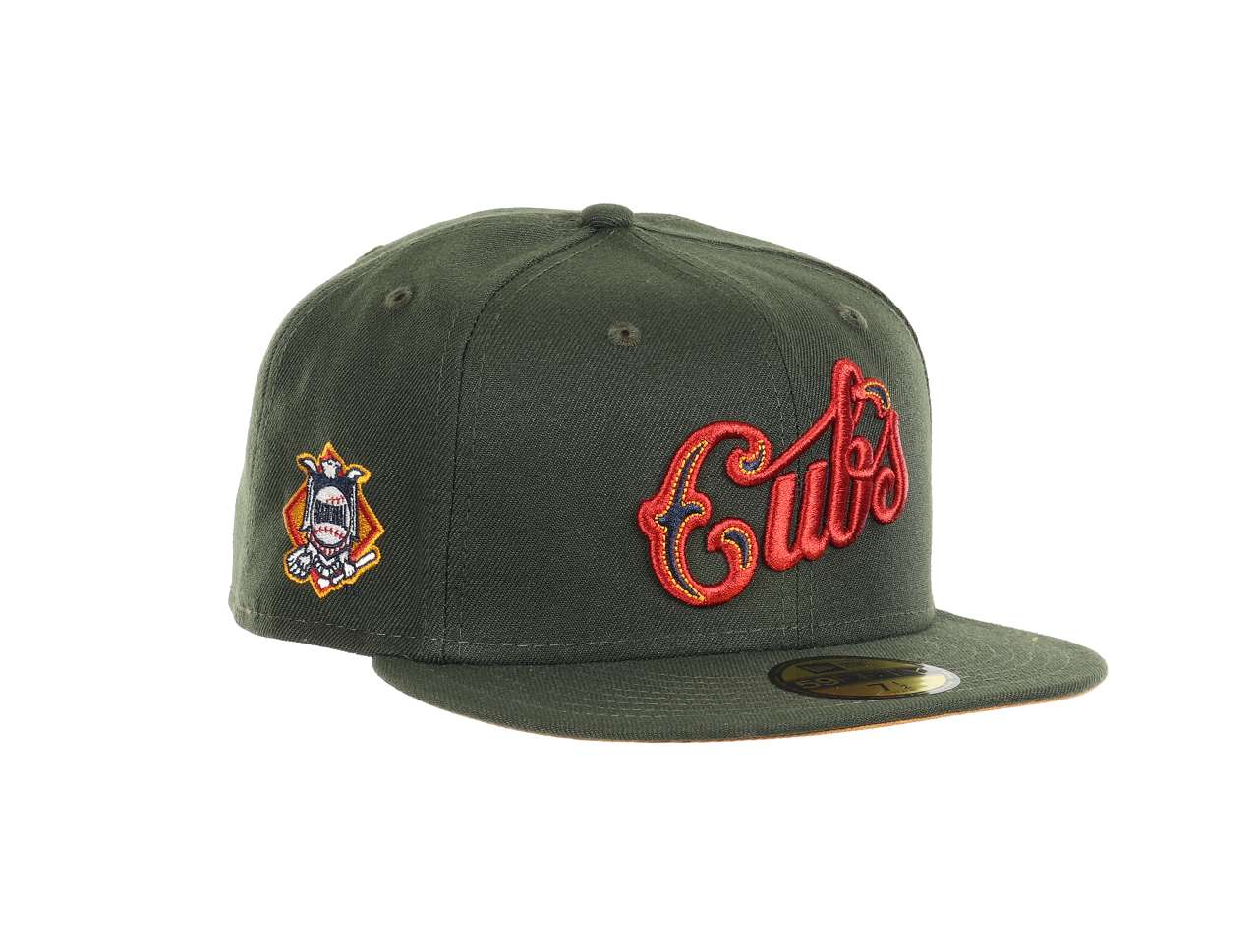 Chicago Cubs MLB National League Sidepatch Olive 59Fifty Basecap New Era