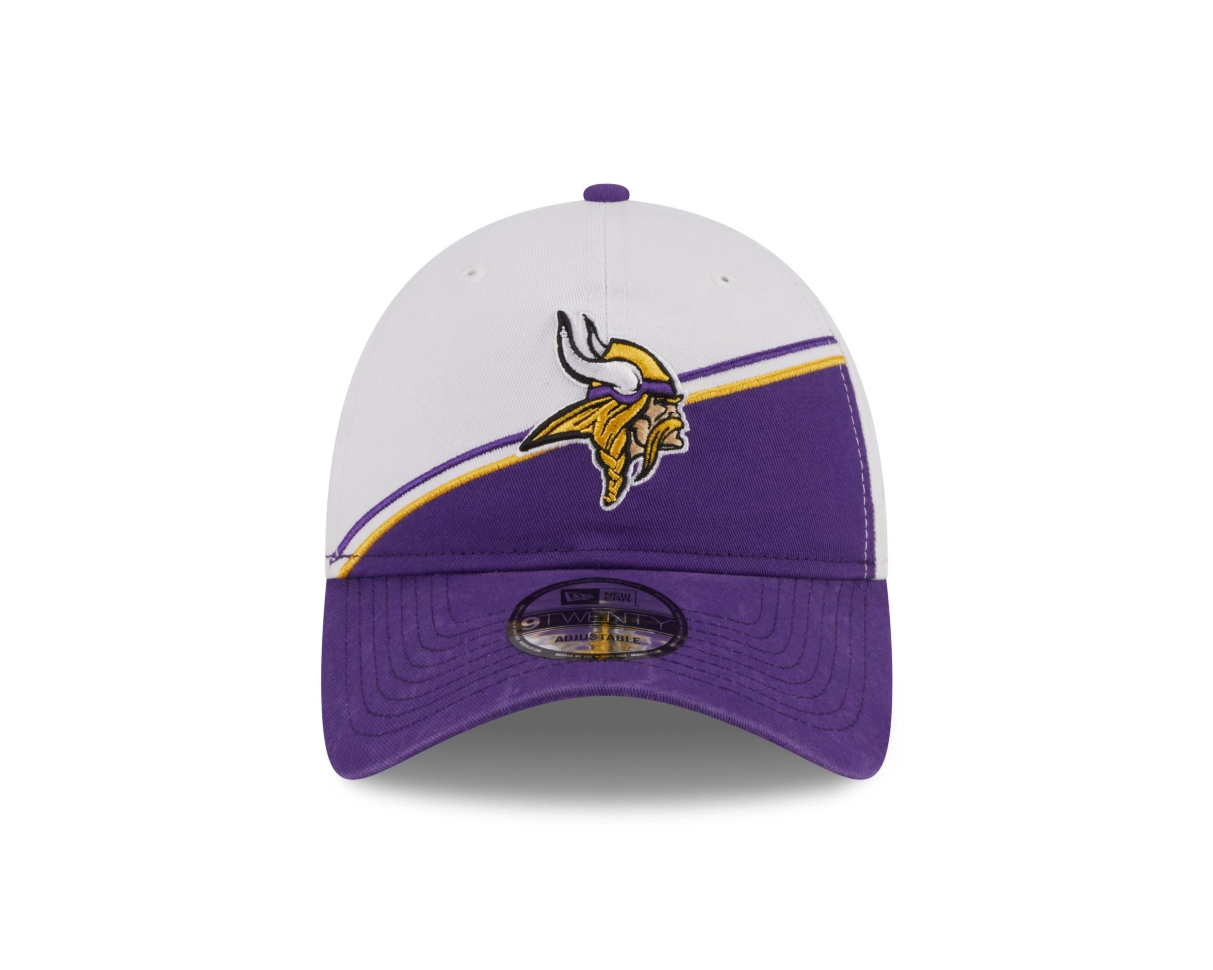 Minnesota Vikings NFL 2023 Sideline White Purple 9Twenty Unstructured Strapback Cap New Era