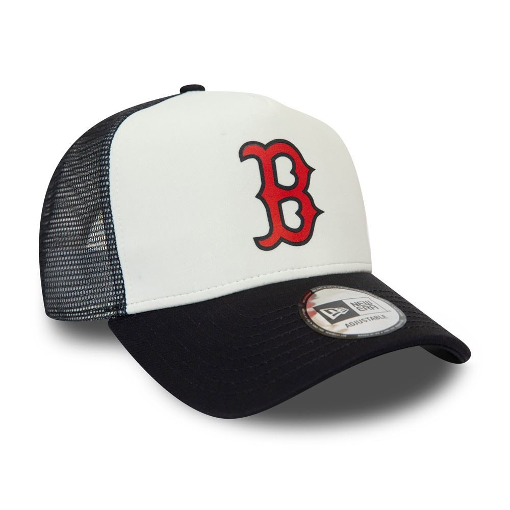 Boston Red Sox Team Colour Block A-Frame Adjustable Trucker Cap New Era 