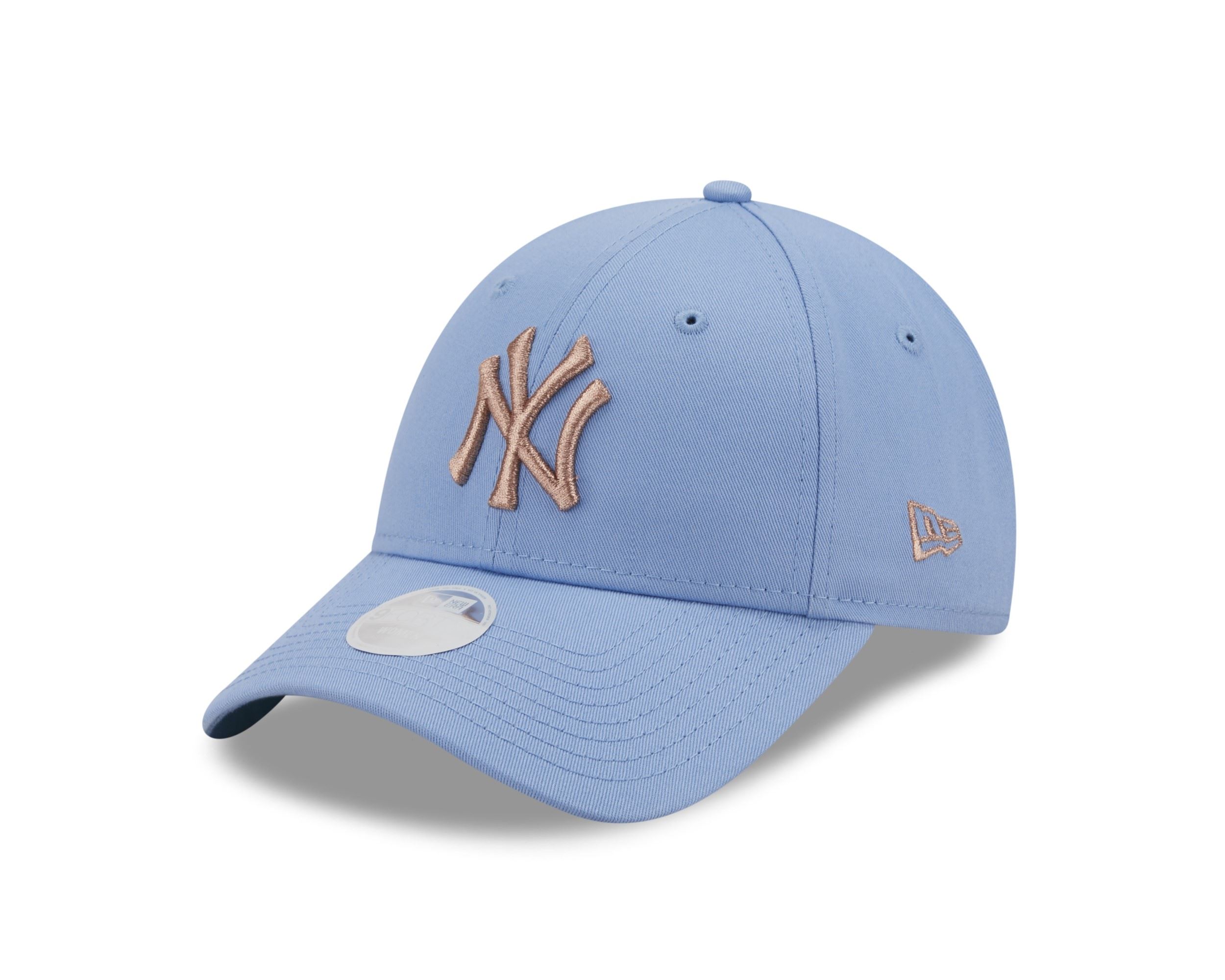New York Yankees MLB Metallic Logo Sky 9Forty Adjustable Women Cap New Era