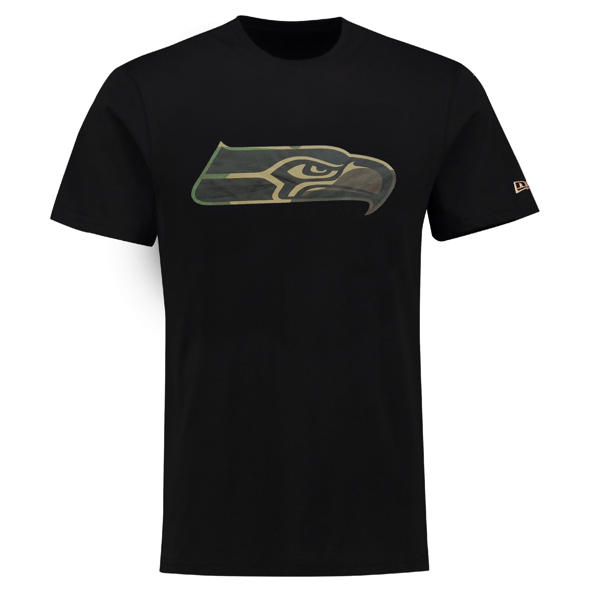 Seattle Seahawks Camo Logo T-Shirt New Era