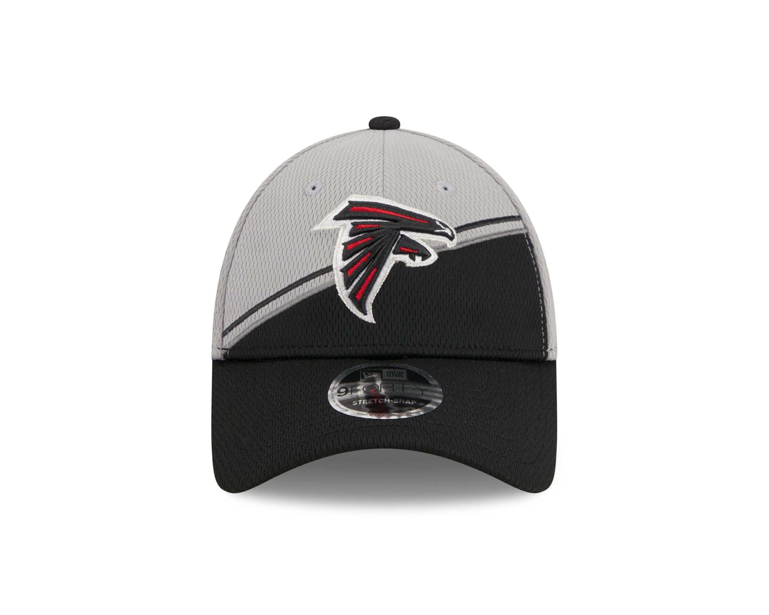 Atlanta Falcons NFL 2023 Sideline Grey Black 9Forty Stretch Snapback Cap New Era