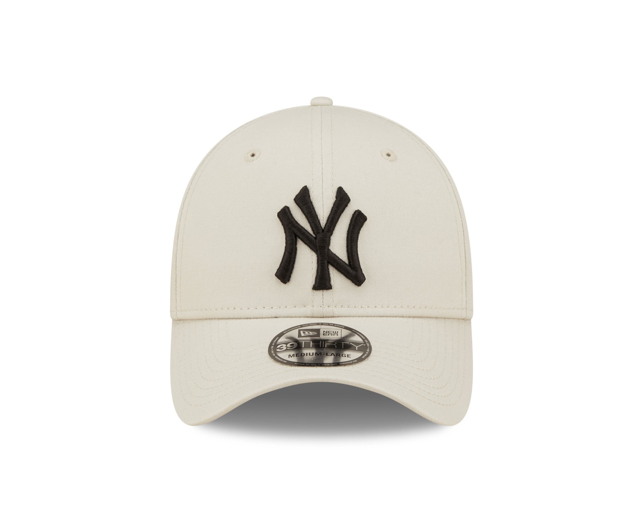 New York Yankees MLB League Essential Beige Black 39Thirty Stretch Cap New Era