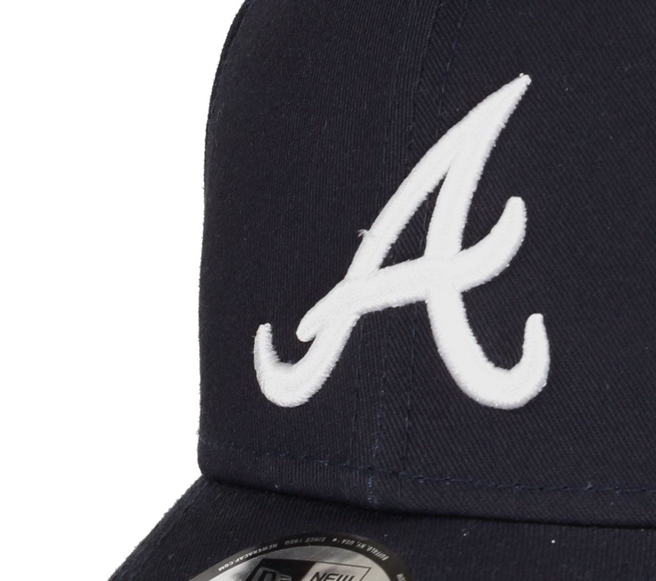 Atlanta Braves MLB Rear Logo Navy/ White 9Forty Adjustable Cap New Era