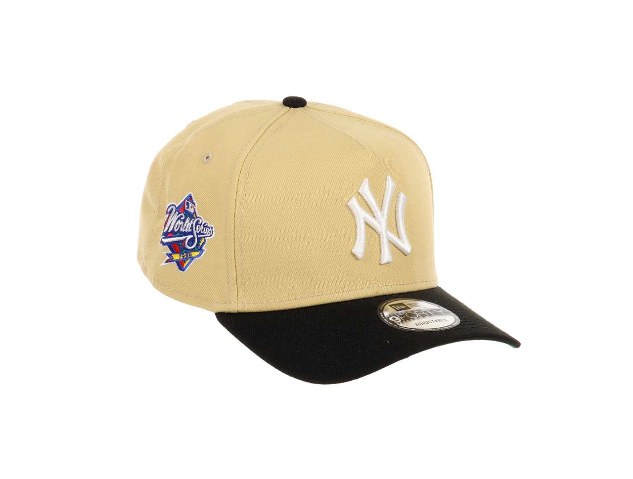 New York Yankees MLB World Series 1998 Sidepatch Vegas Gold Black 9Forty A-Frame Snapback Cap New Era