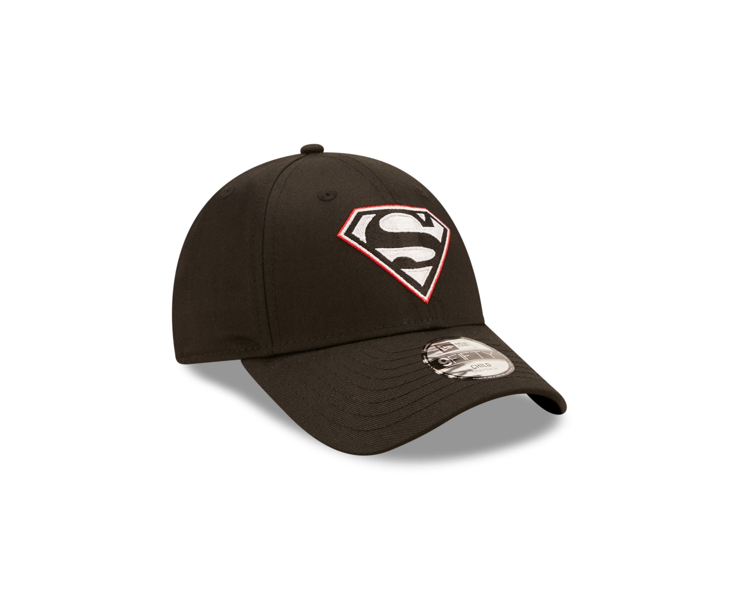 Superman Character Logo Black 9Forty Adjustable Kids Cap New Era