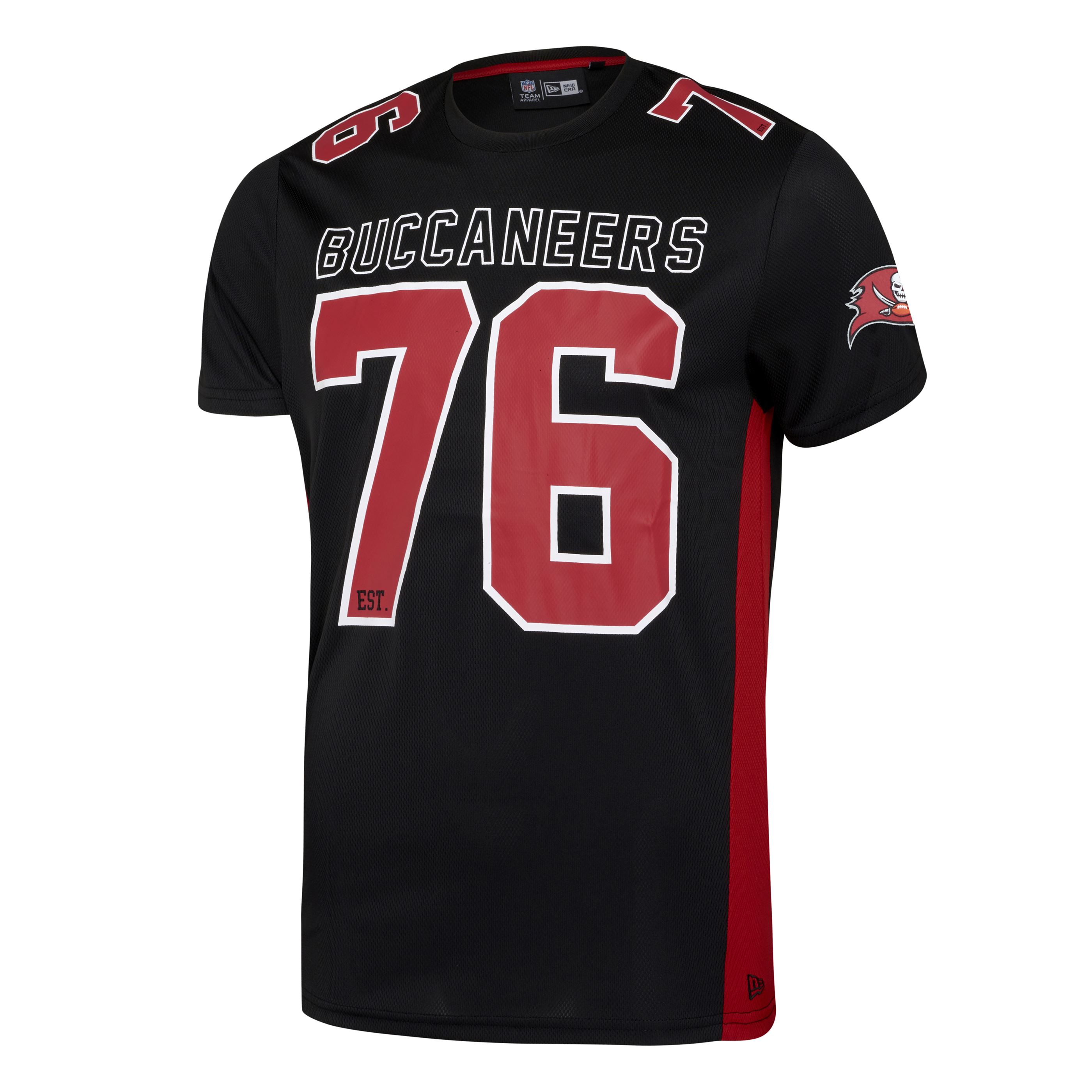 Tampa Bay Buccaneers NFL Established Number Mesh Tee Black T-Shirt New Era