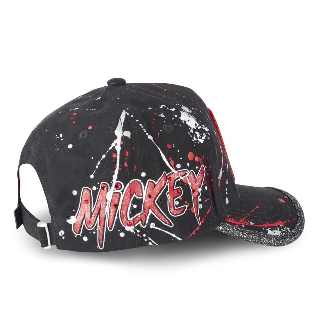 Mickey Mouse Walt Disney Black Red Strapback Cap Capslab