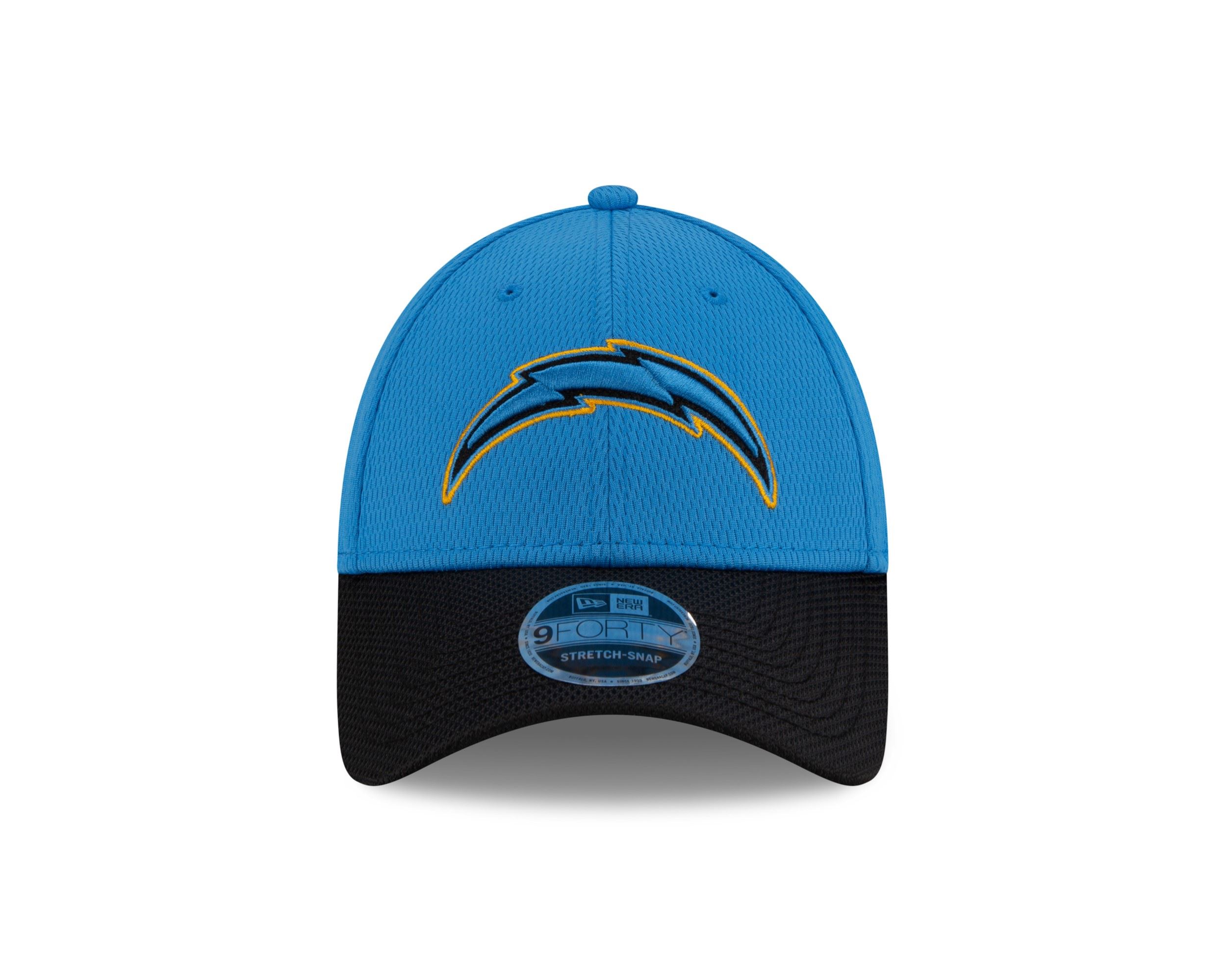 Los Angeles Chargers NFL 2021 Sideline Road Turquoise 9Forty Stretch Snap Cap New Era
