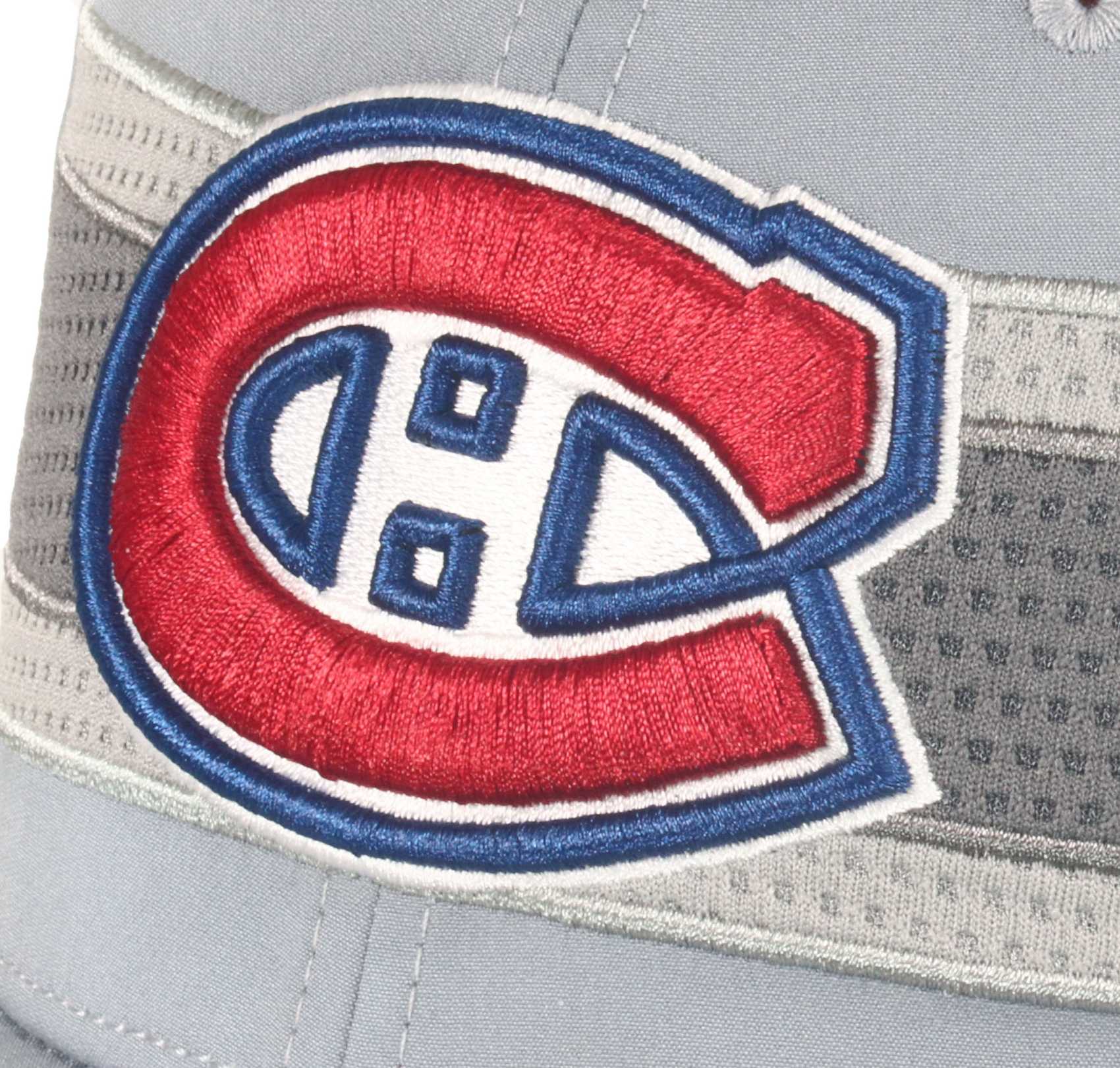 Montreal Canadiens NHL Authentic Pro Home Ice Structured Curved Snapback Cap Grey Fanatics