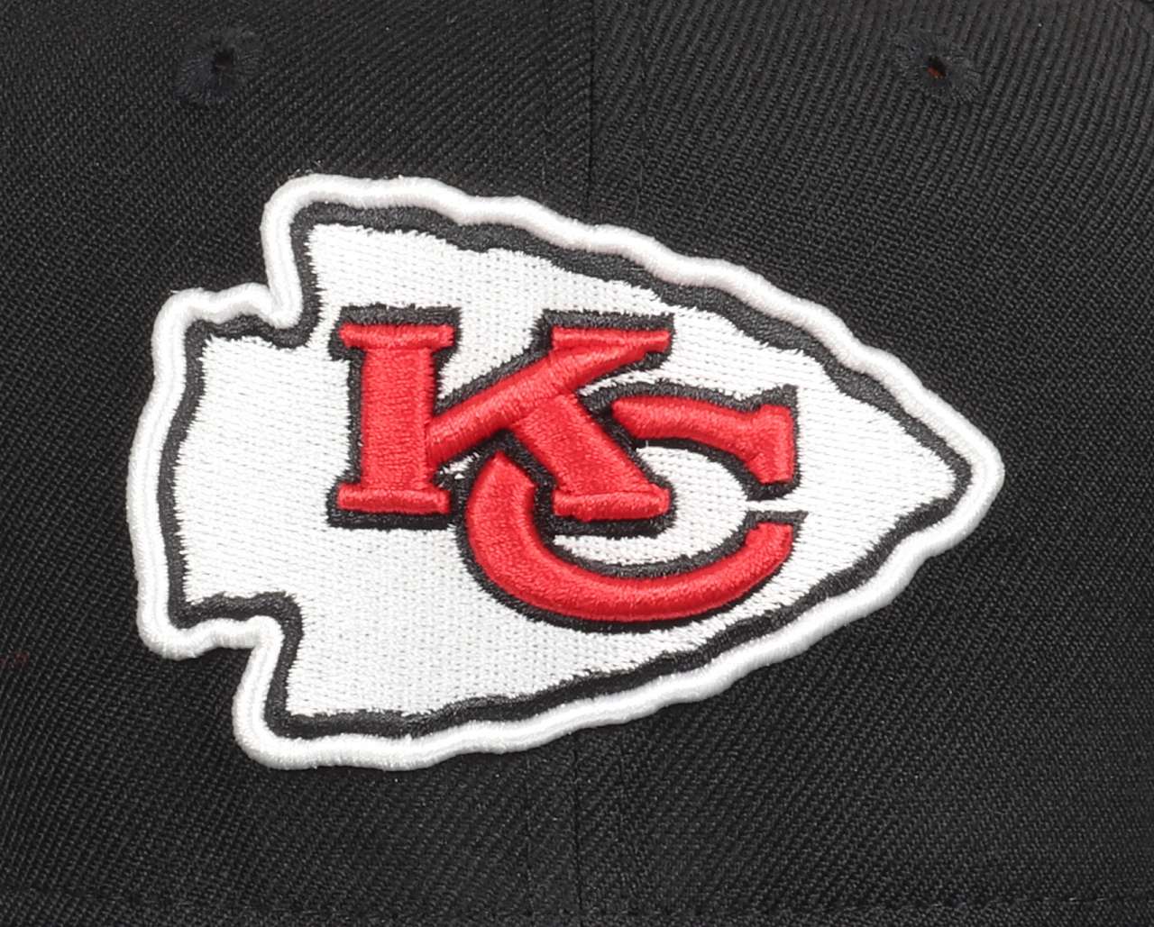 Kansas City Chiefs NFL Black 9Fifty Original Fit Snapback Cap New Era