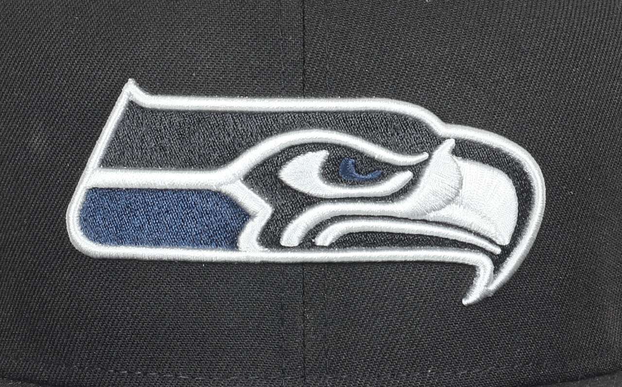 Seattle Seahawks NFL Team Colour 40 Seasons Sidepatch Black 9Fifty Snapback Cap New Era