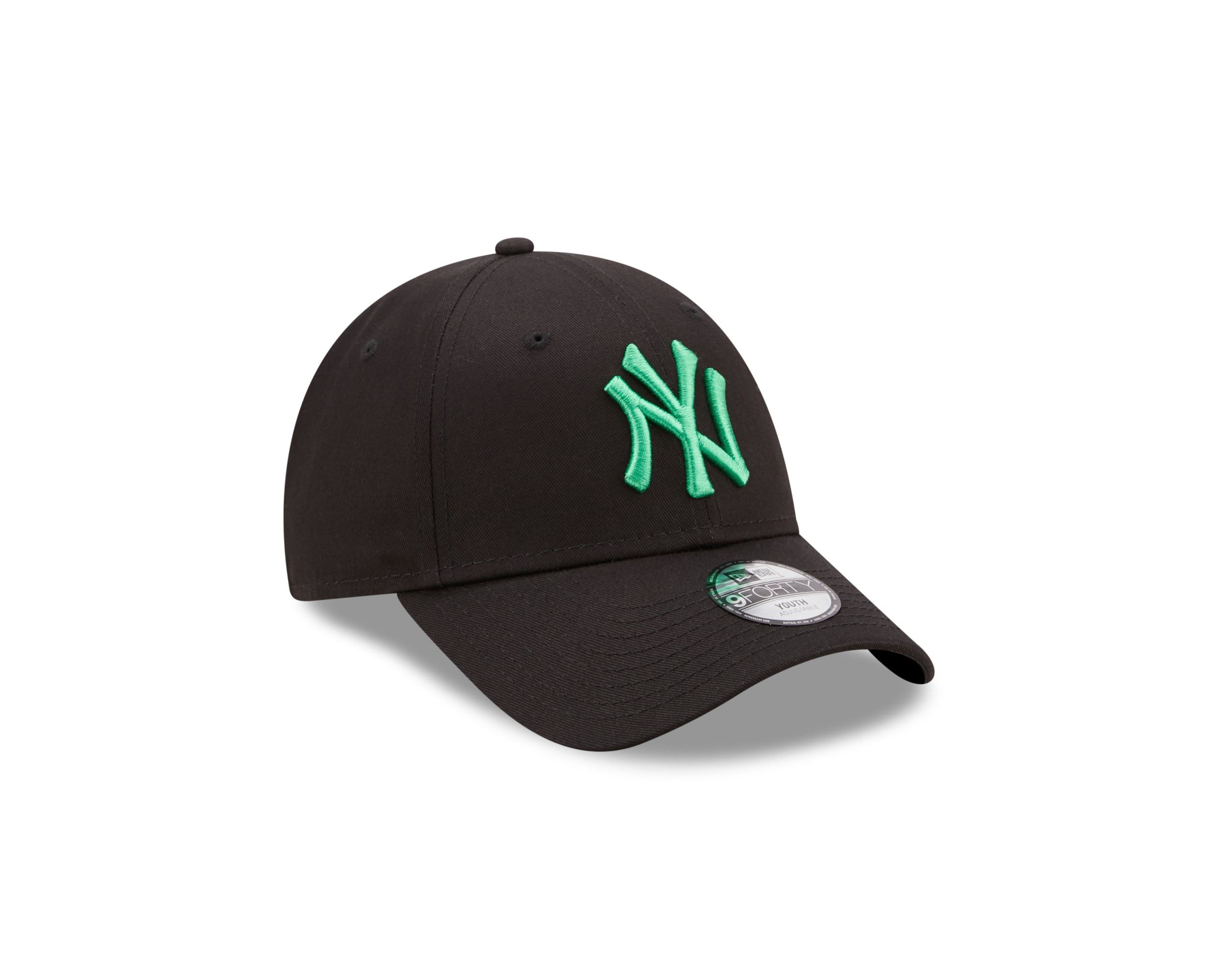 New York Yankees MLB League Essential Black Green 9Forty Adjustable Kids Cap New Era