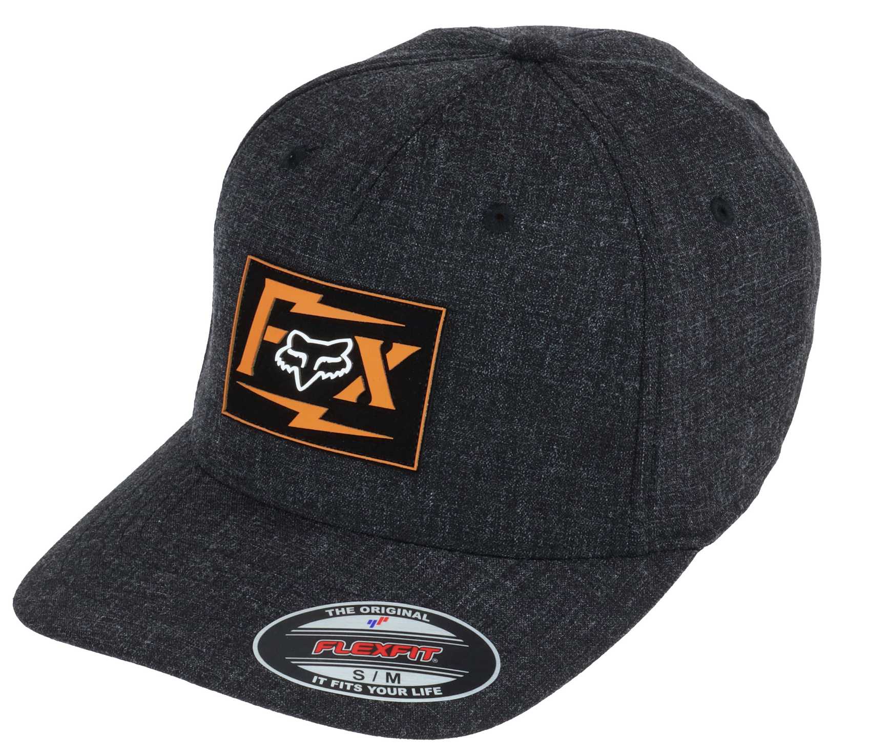 Pushin Dirt Black Flexfit Hat Fox Racing 