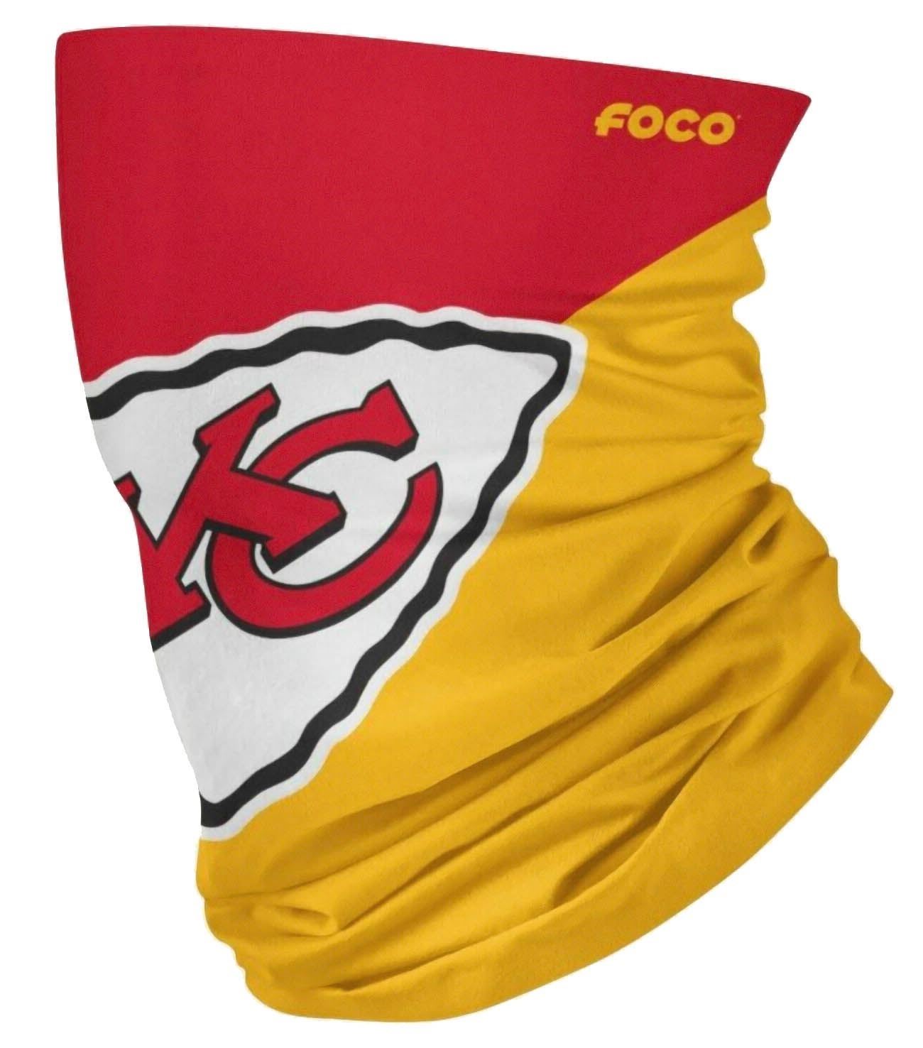 Kansas City Chiefs Colour Block Big Logo Gaiter Scarf Forever Collectibles