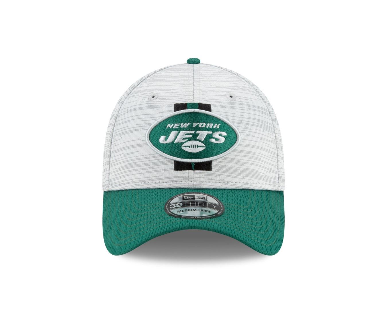 New York Jets NFL Training 2021 Grey 39Thirty Stretch Cap New Era