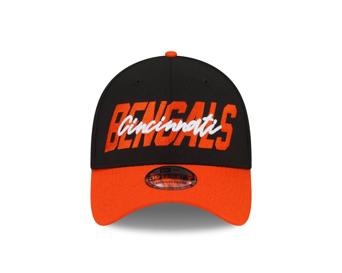 Cincinnati Bengals 2022 NFL Draft Black Orange 39Thirty Stretch Cap New Era