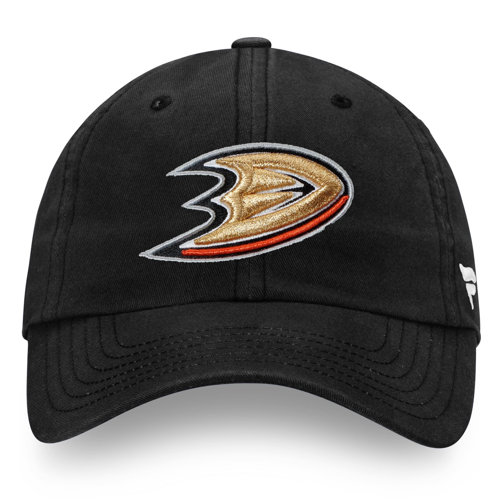 Anaheim Ducks NHL Core Black Curved Unstructured Strapback Cap Fanatics