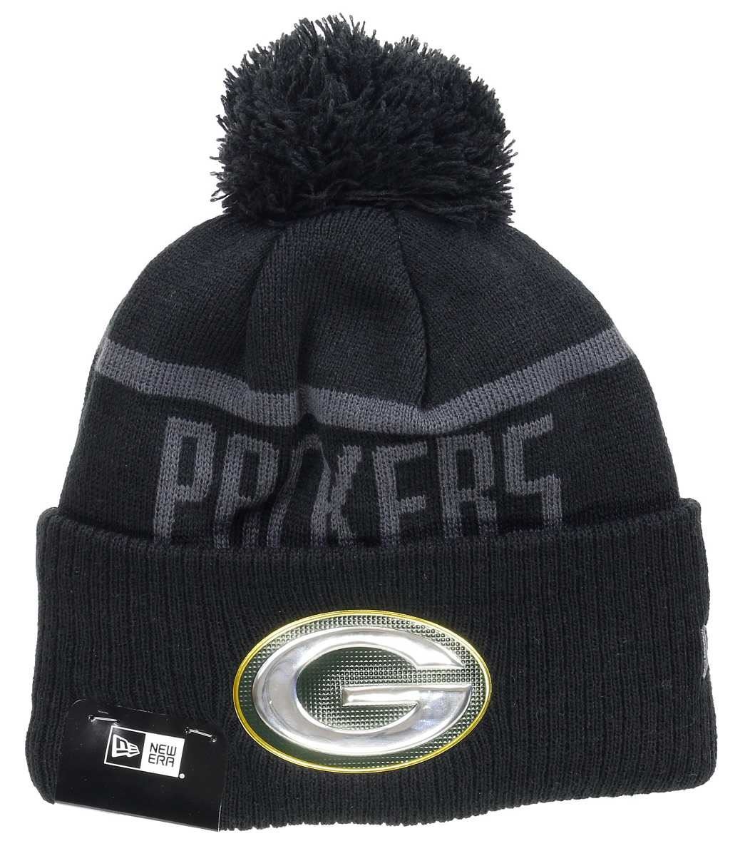 Green Bay Packers NFL 2017 Black Collection Beanie New Era