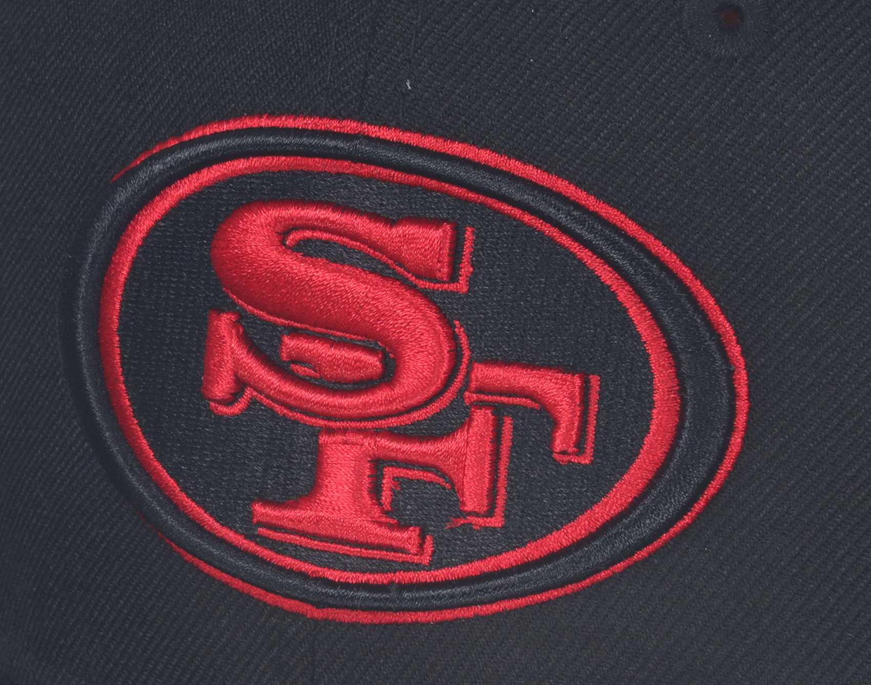 San Francsico 49ers Black Base Black Red 9Fifty OF Snapback Cap New Era