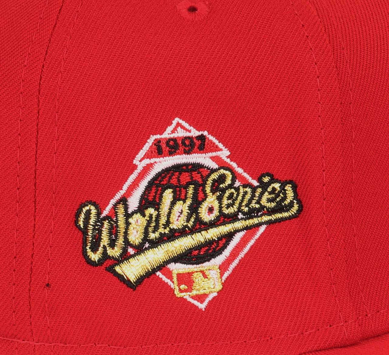 Cleveland Indians MLB World Series 1997 Sidepatch Scarlet Gold 59Fifty Basecap New Era
