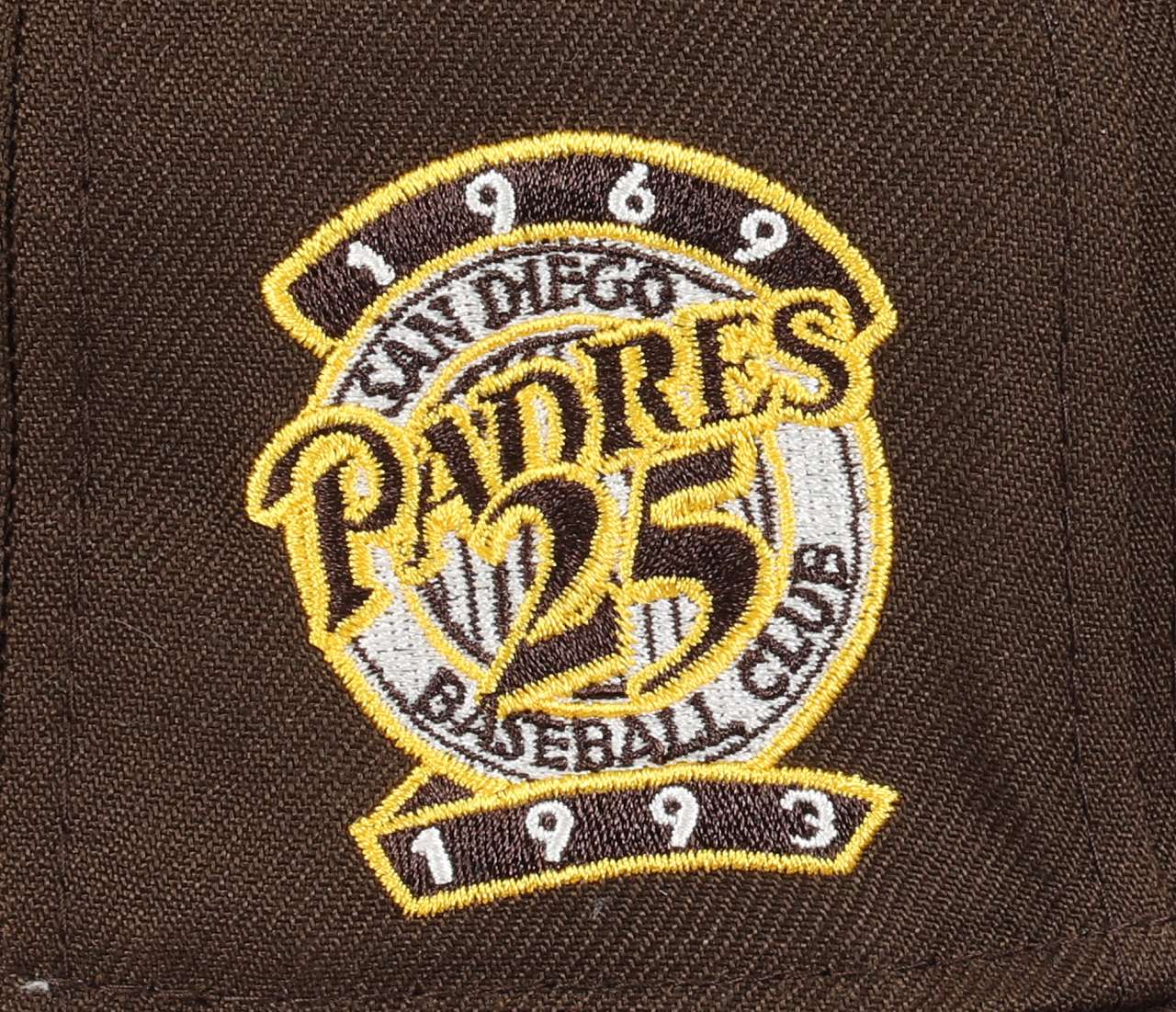 San Diego Padres MLB 25th Anniversary Sidepatch Brown 59Fifty Basecap New Era