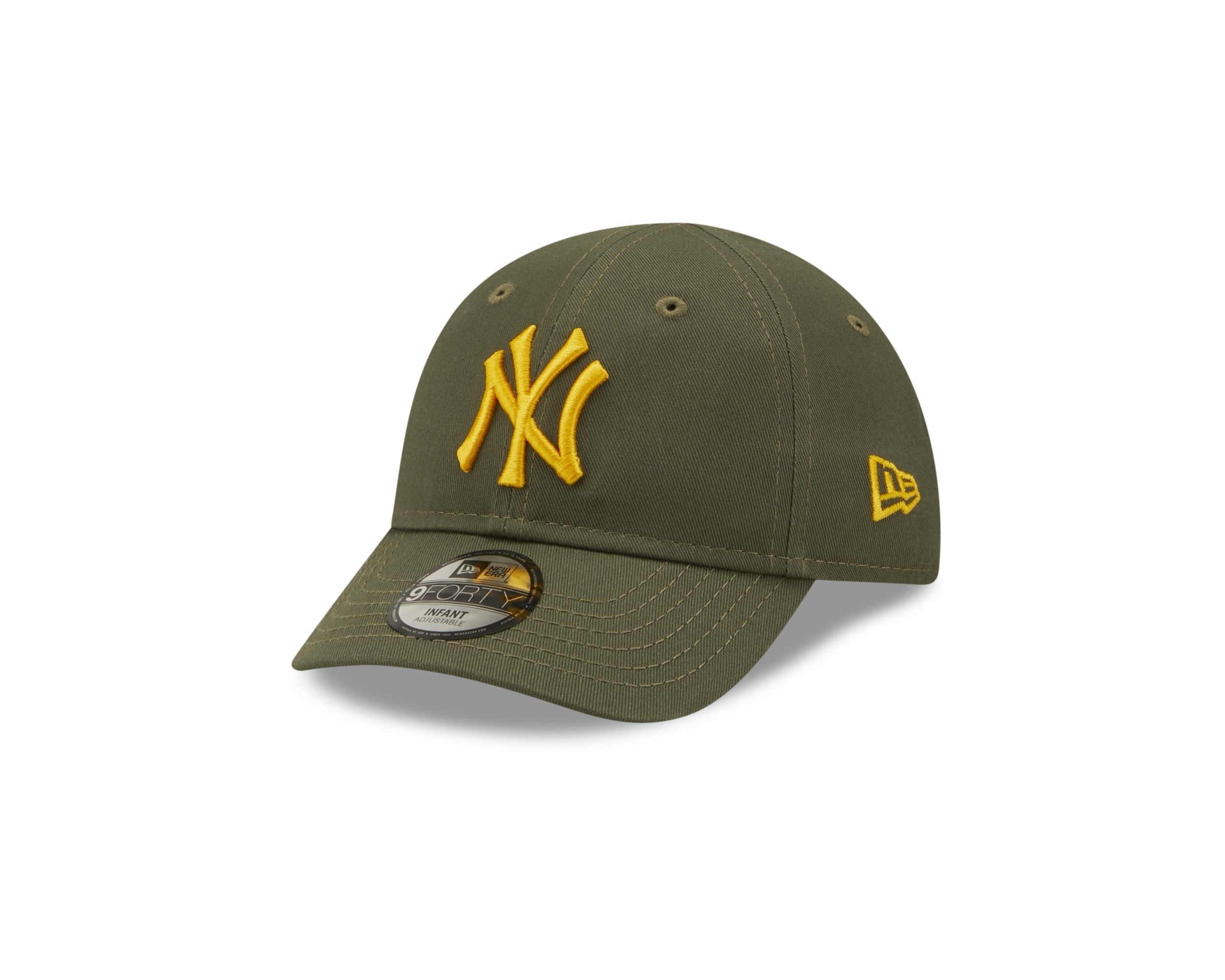 New York Yankees MLB League Essential Olive Yellow 9Forty Infant Cap New Era