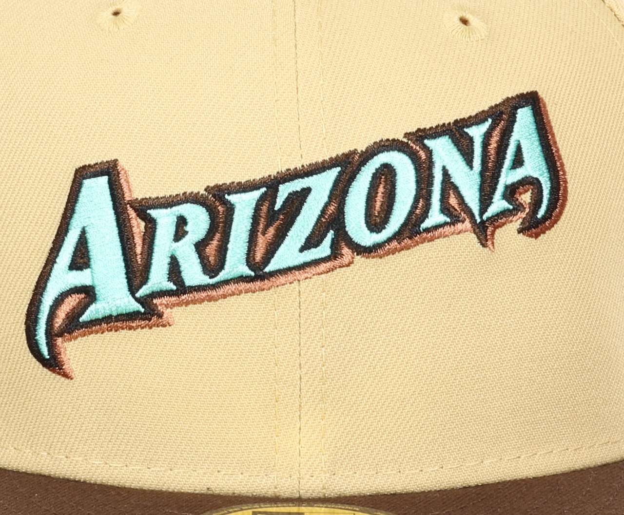 Arizona Diamondbacks MLB 20th Anniversary Sidepatch Vegas Gold Walnut 59Fifty Basecap New Era