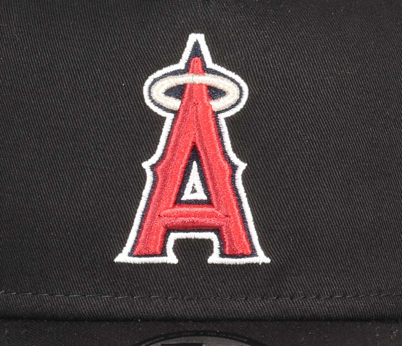  Anaheim Angels MLB Evergreen Black Team 9Forty A-Frame Snapback Cap New Era