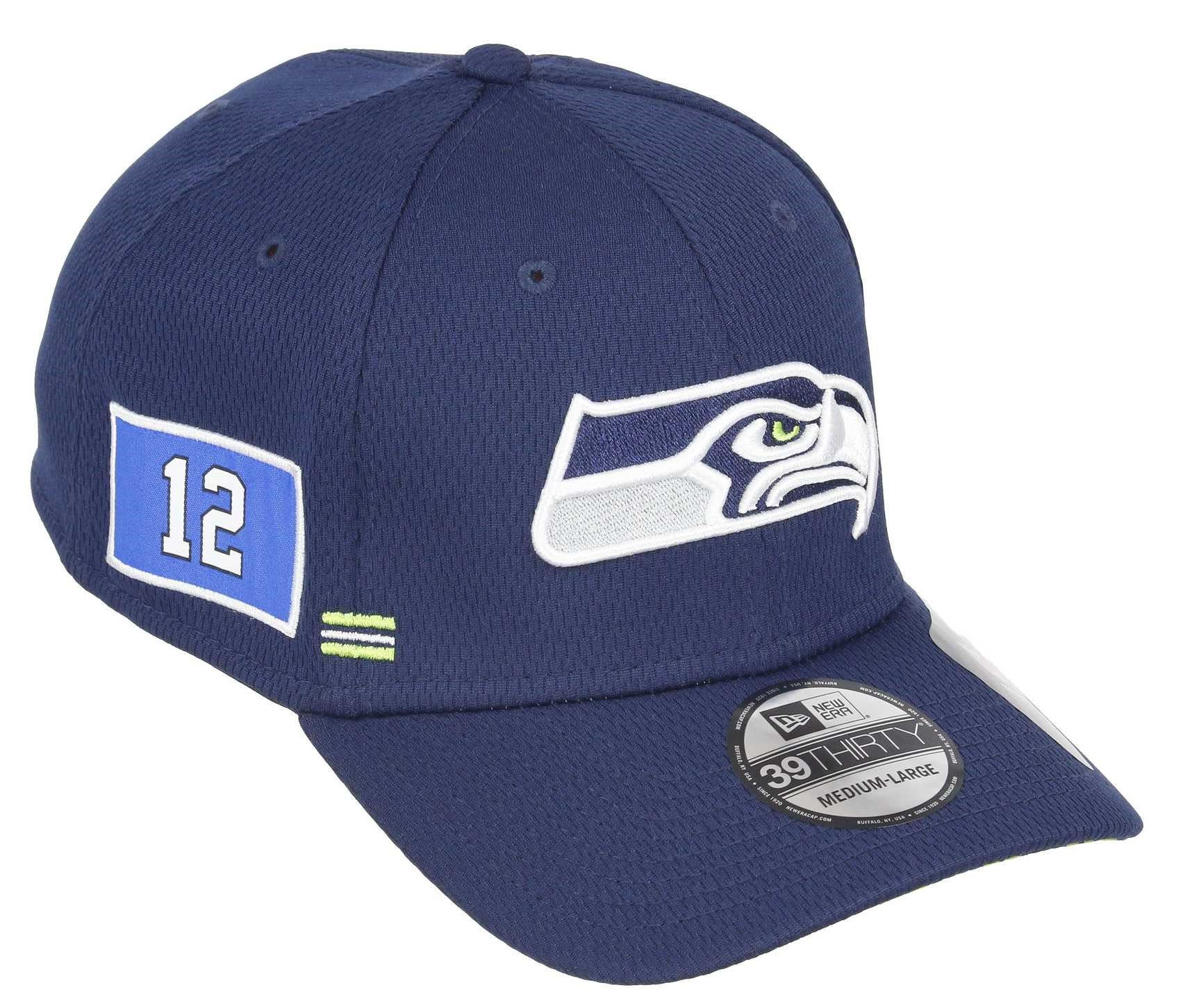 Seattle Seahawks NFL 2020 Sideline Home 39Thirty Stretch Cap New Era 