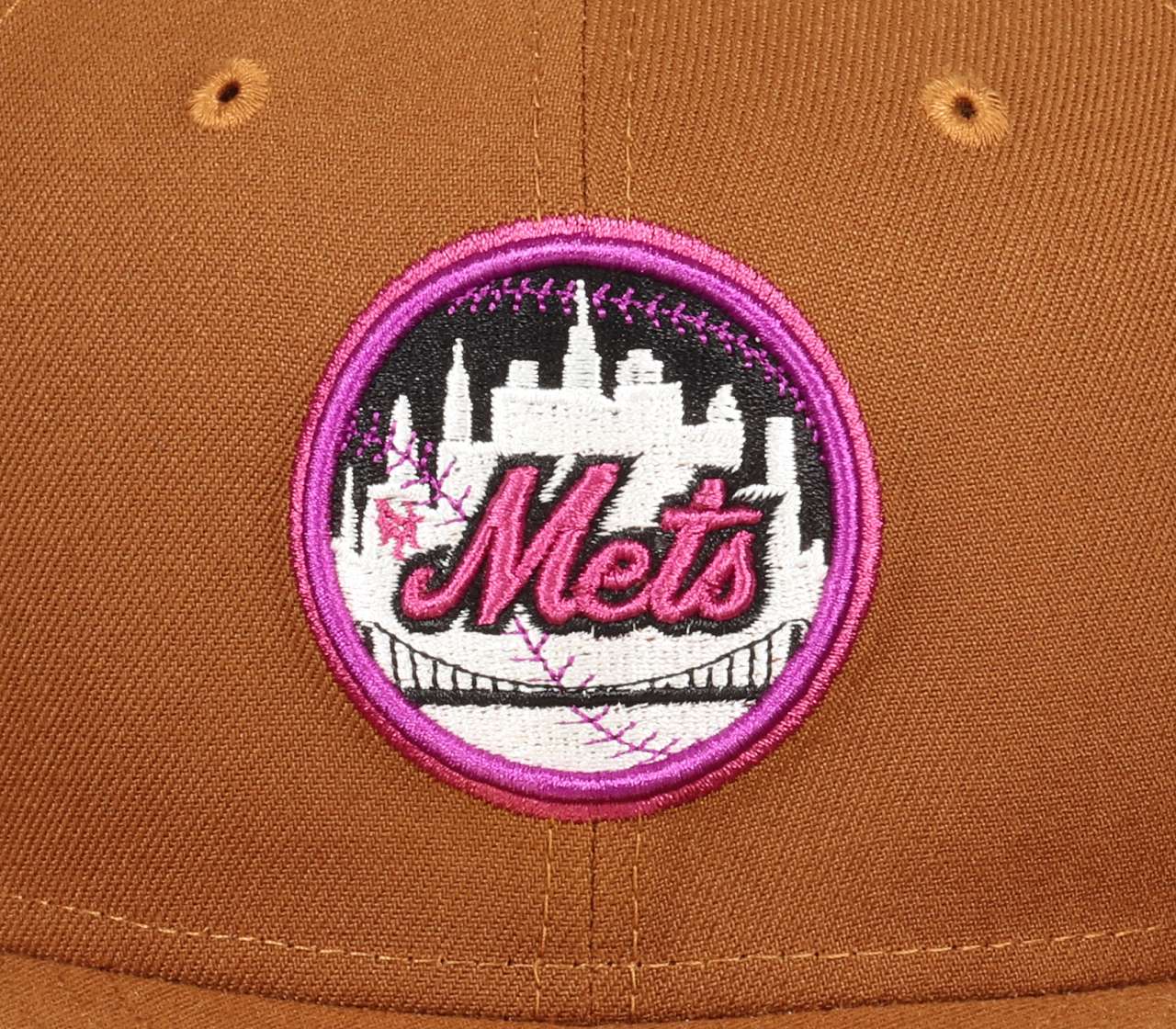 New York Mets MLB 50th Anniversary Sidepatch Toasted Peanut 59Fifty Basecap New Era