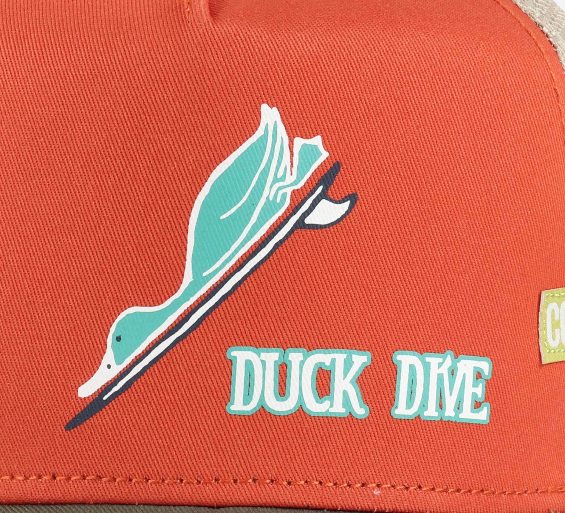 Duck Dive Orange HFT Trucker Cap Coastal