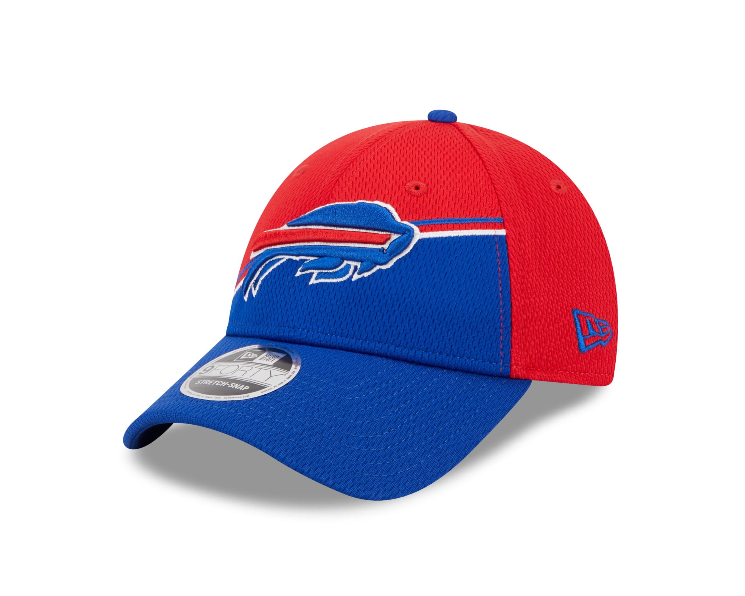  Buffalo Bills NFL 2023 Sideline Red Blue 9Forty Stretch Snapback Cap New Era