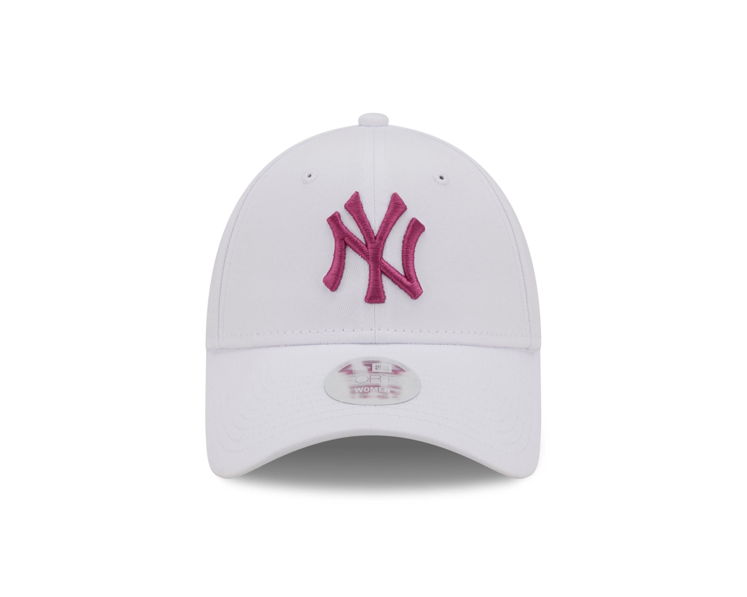 New York Yankees MLB League Essential White Pink 9Forty Adjustable Women Cap New Era