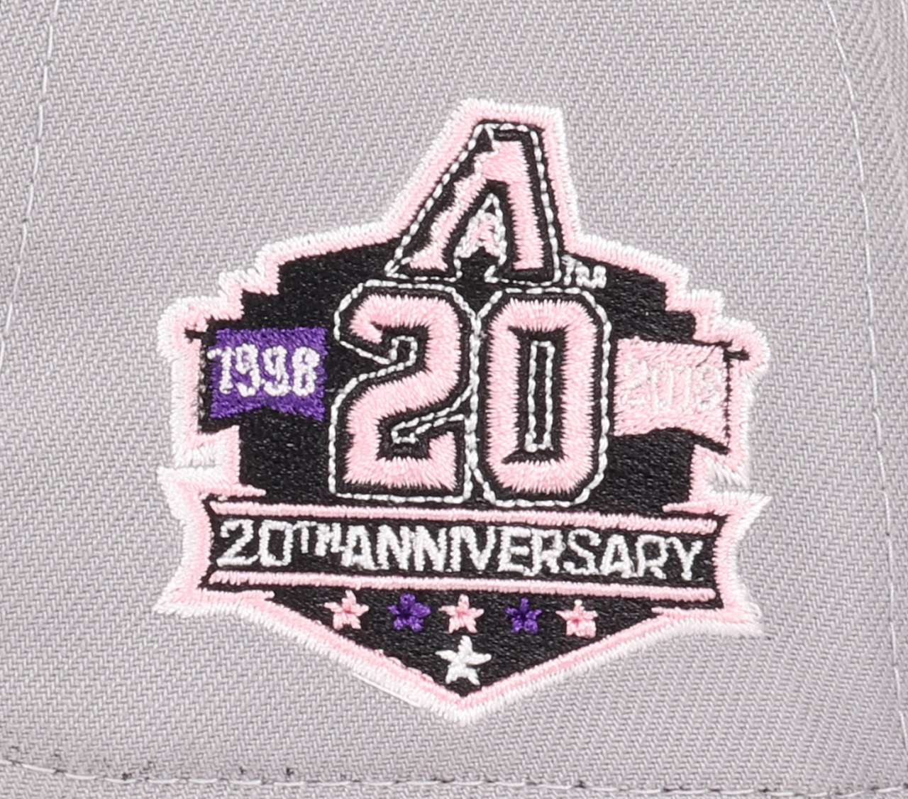 Arizona Diamondbacks MLB  20th Anniversary Sidepatch Gray Black 9Forty A-Frame Adjustable Cap New Era