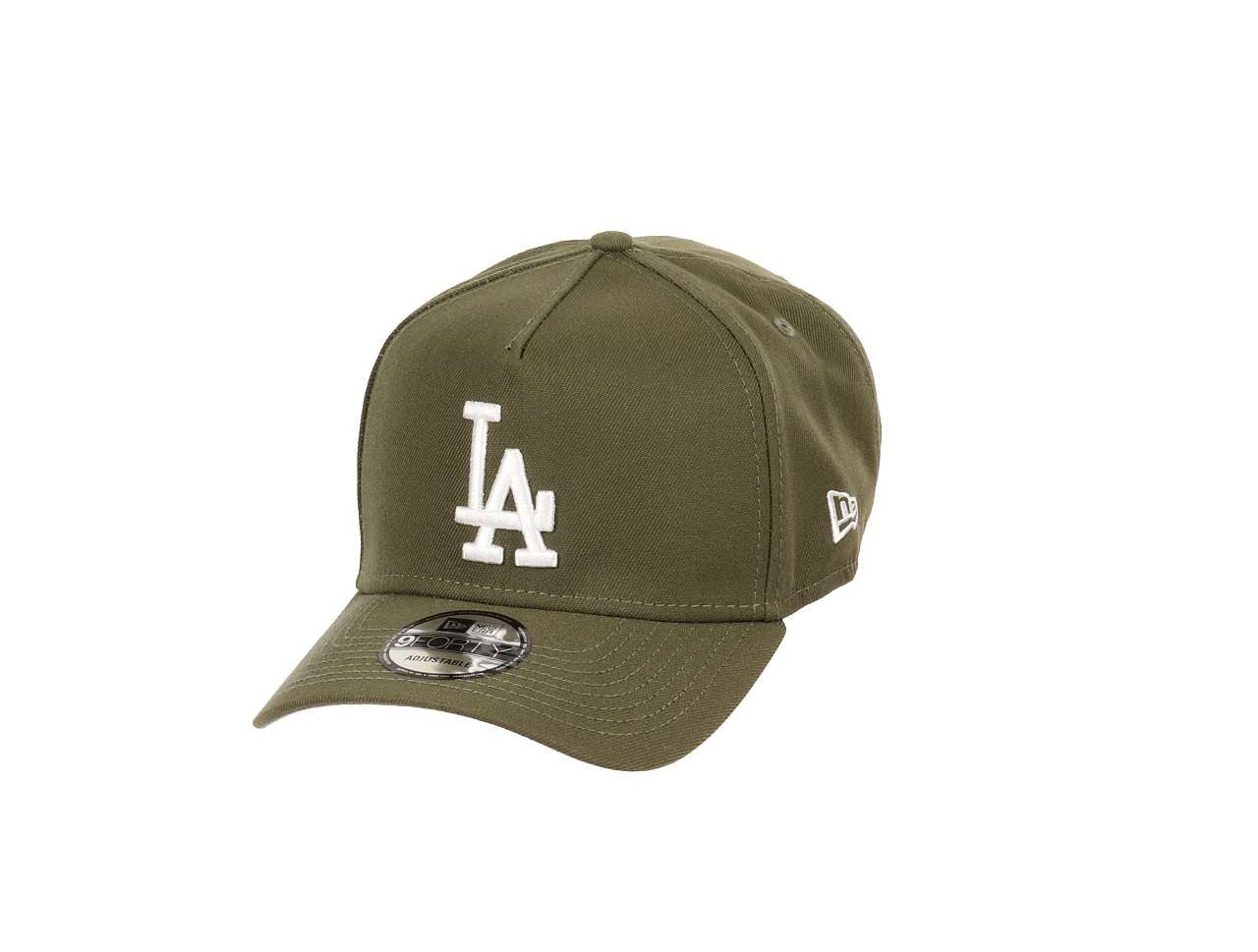 Los Angeles Dodgers MLB  50th Anniversary Sidepatch Cooperstown New Olive Forty A-Frame Snapback Cap New Era