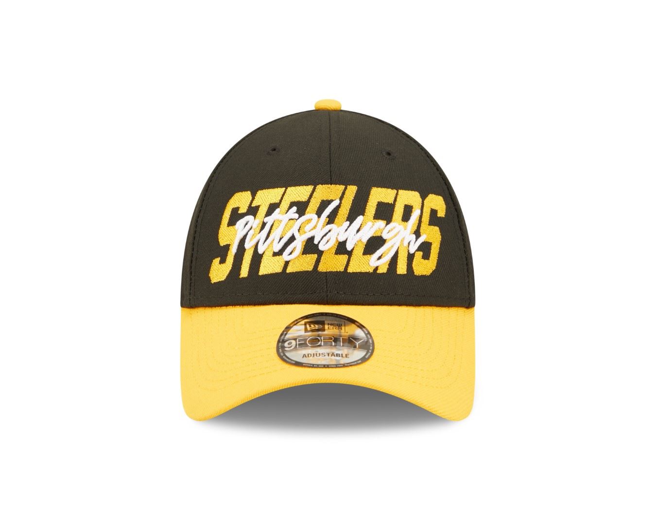 Pittsburgh Steelers 2022 NFL Draft Black Yellow 9Forty Snapback Cap New Era