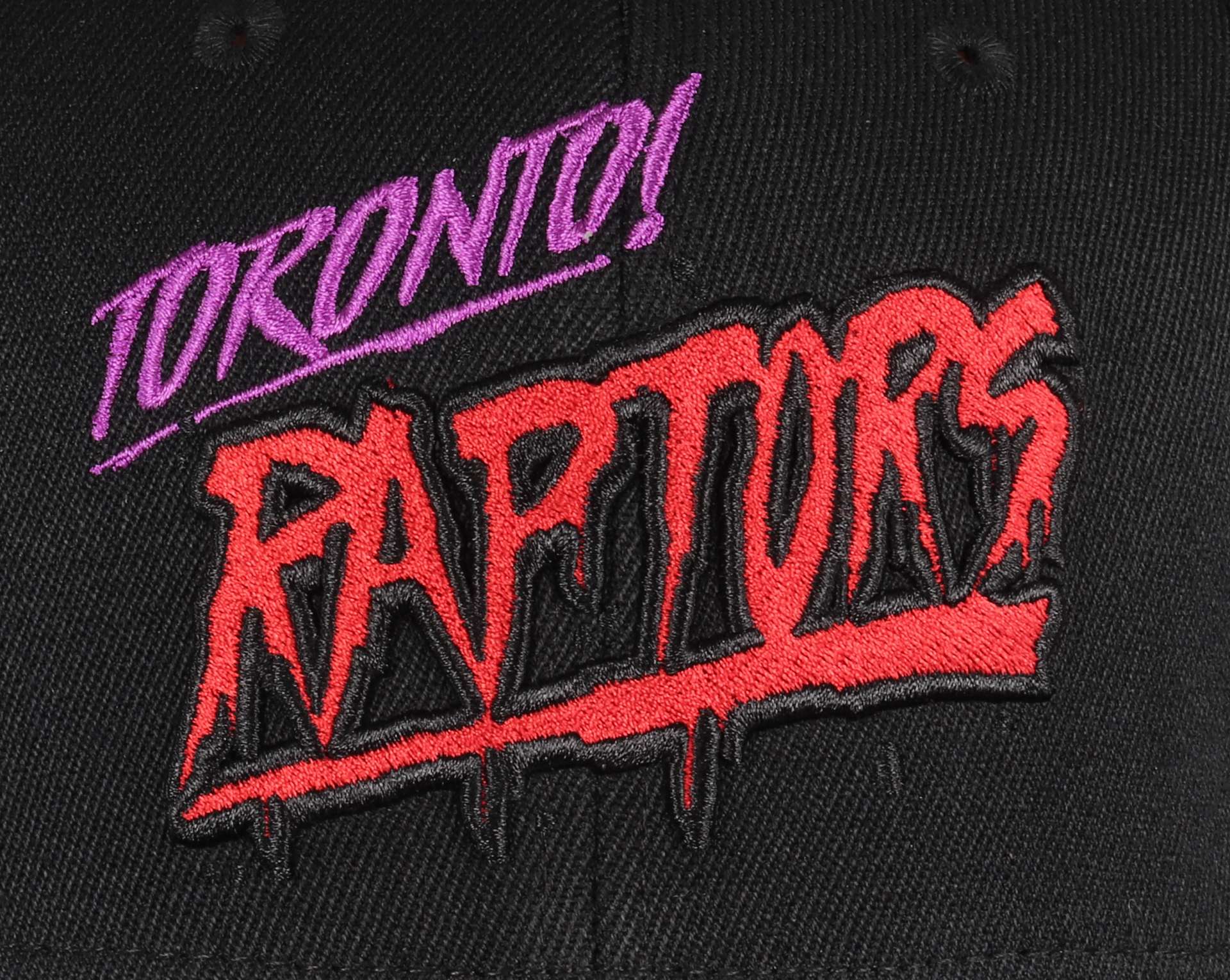 Toronto Raptors Black HWC Slap Sticker Classic Red Snapback Cap Mitchell & Ness