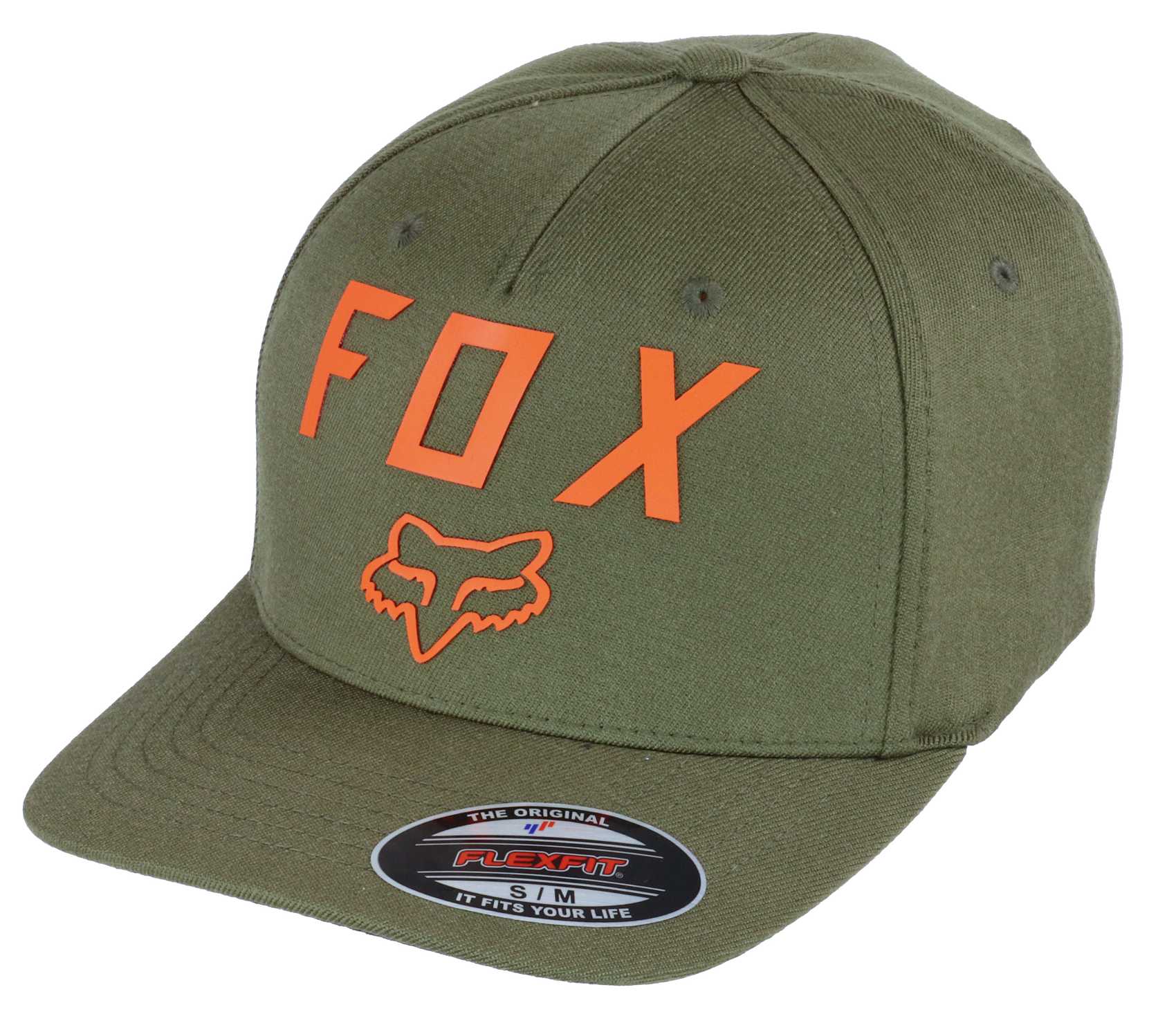 Number 2 Fatigue Green Flexfit Hat Fox Racing