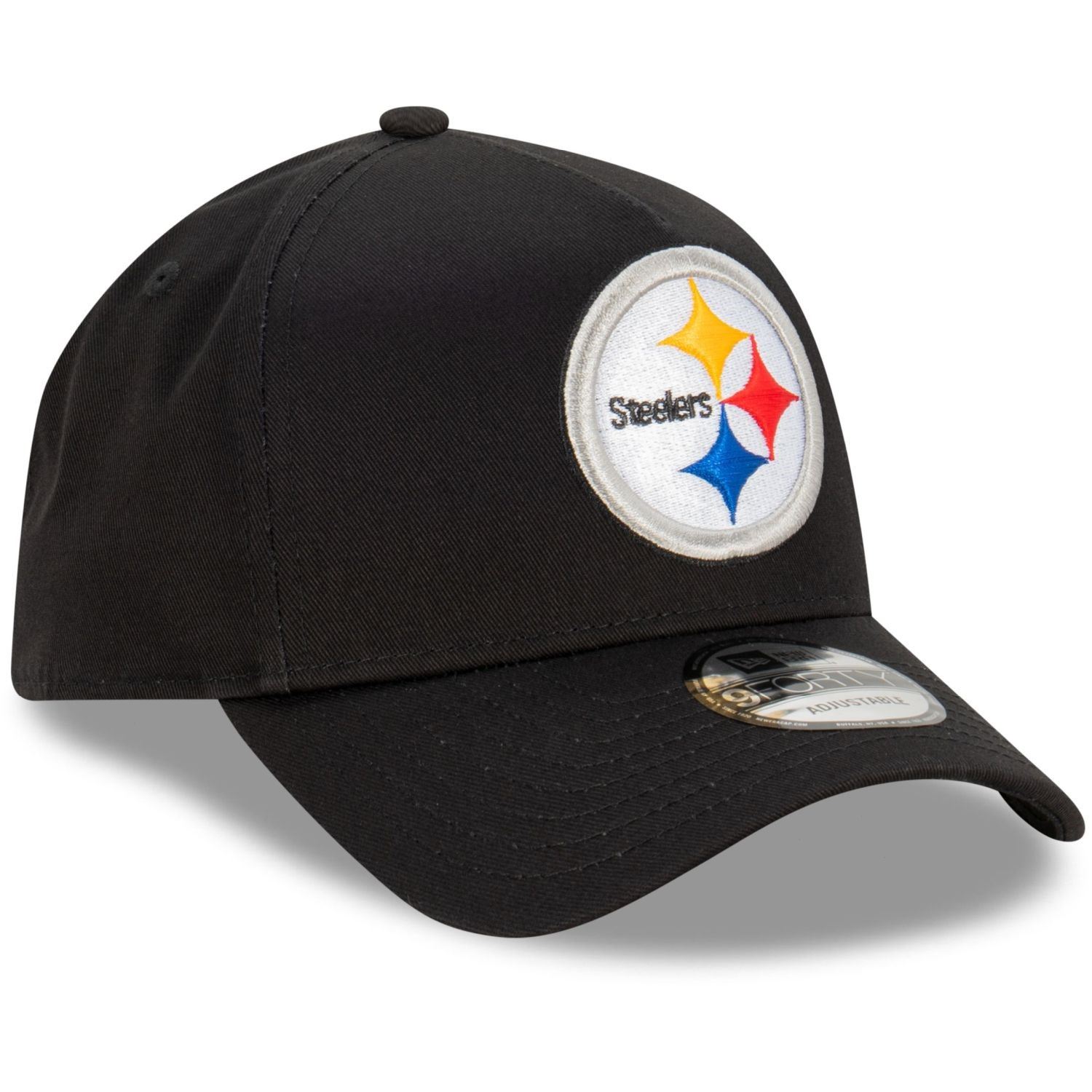 Pittsburgh Steelers NFL Evergreen Black 9Forty Adjustable A-Frame Cap New Era