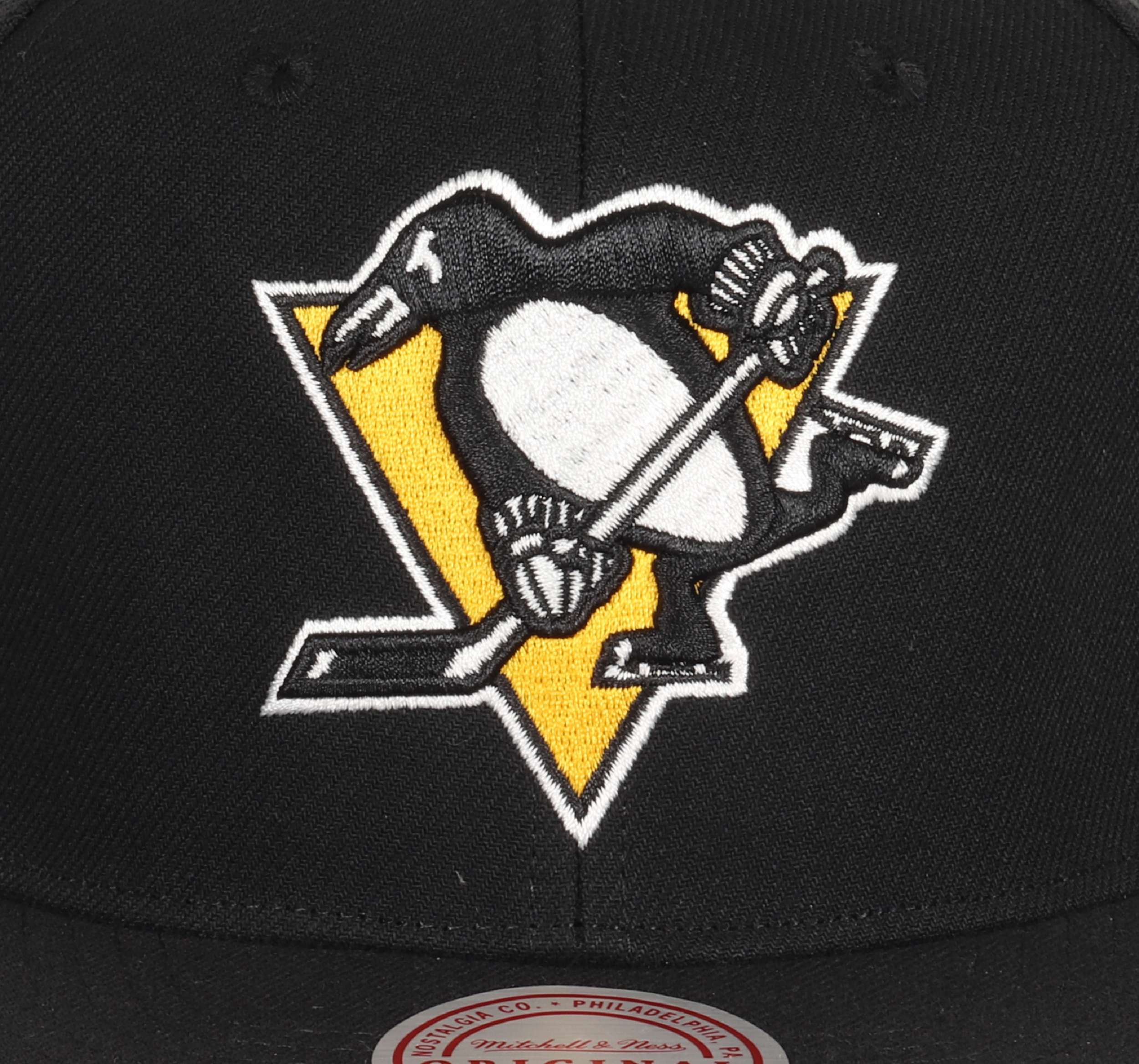 Pittsburgh Penguins NHL Top Spot Originaler Fit Schwarz Verstellbare Snapback Cap Mitchell & Ness