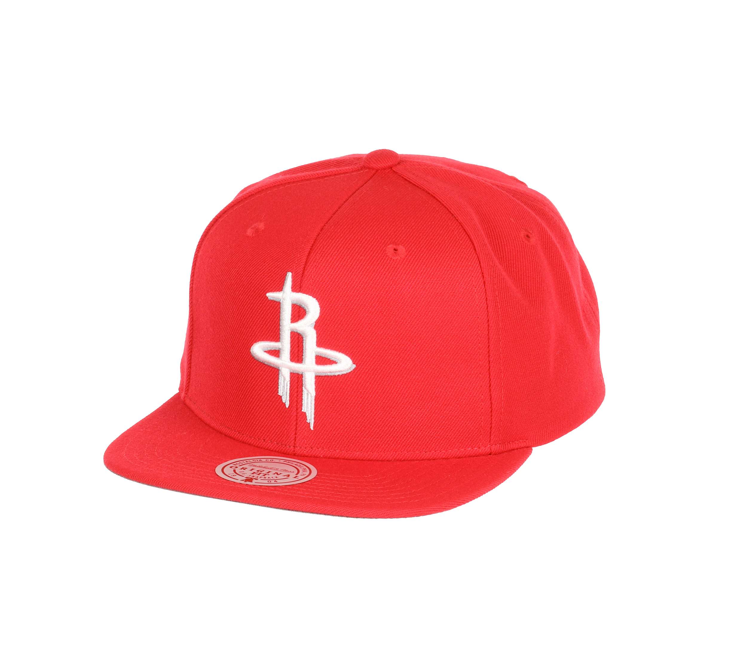 Houston Rockets NBA Team Ground 2.0 Original Fit Red Adjustable Snapback Cap Mitchell & Ness