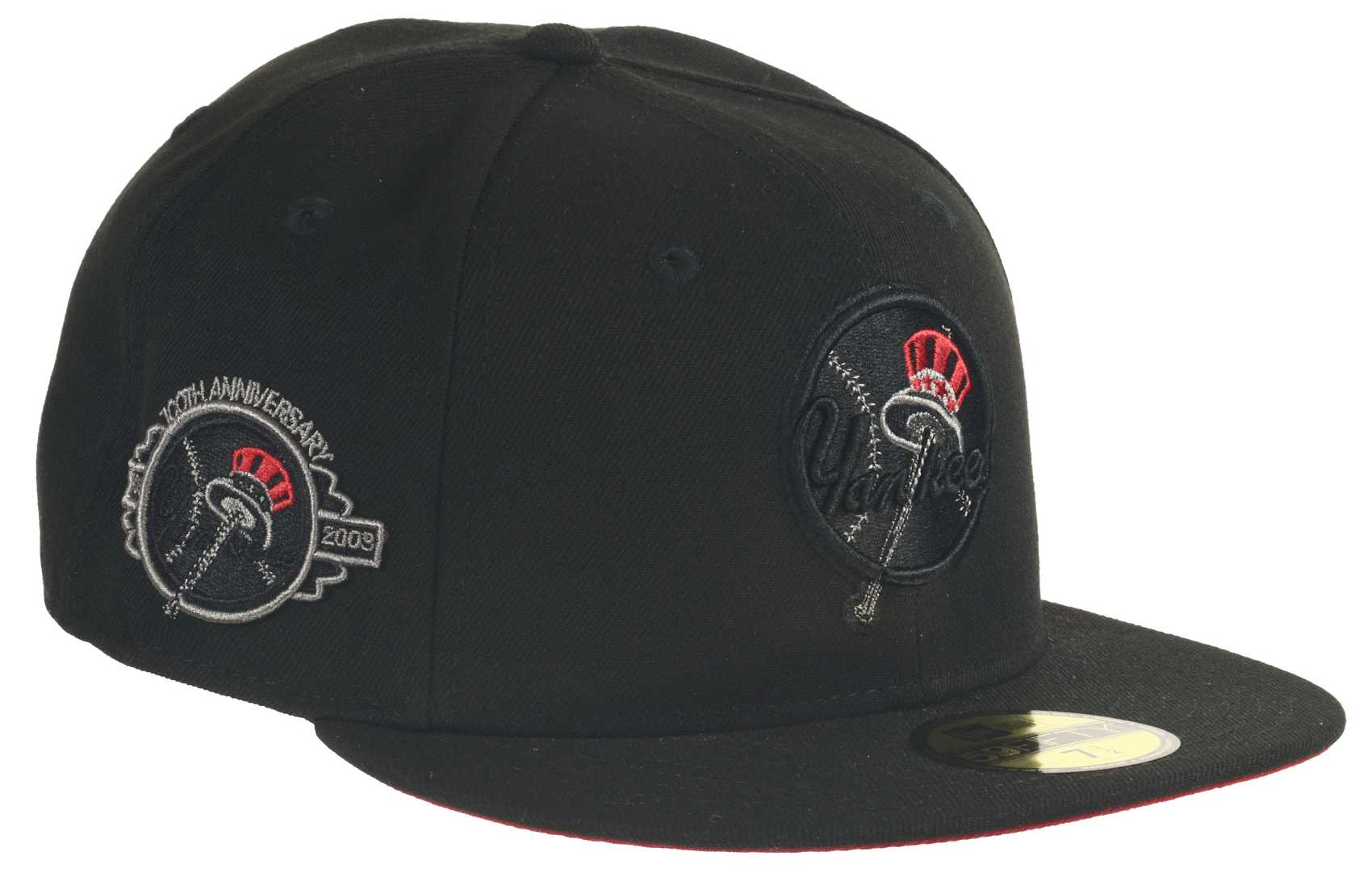 New York Yankees Black Base Side Patch 100th Anniversary 59Fifty Basecap New Era