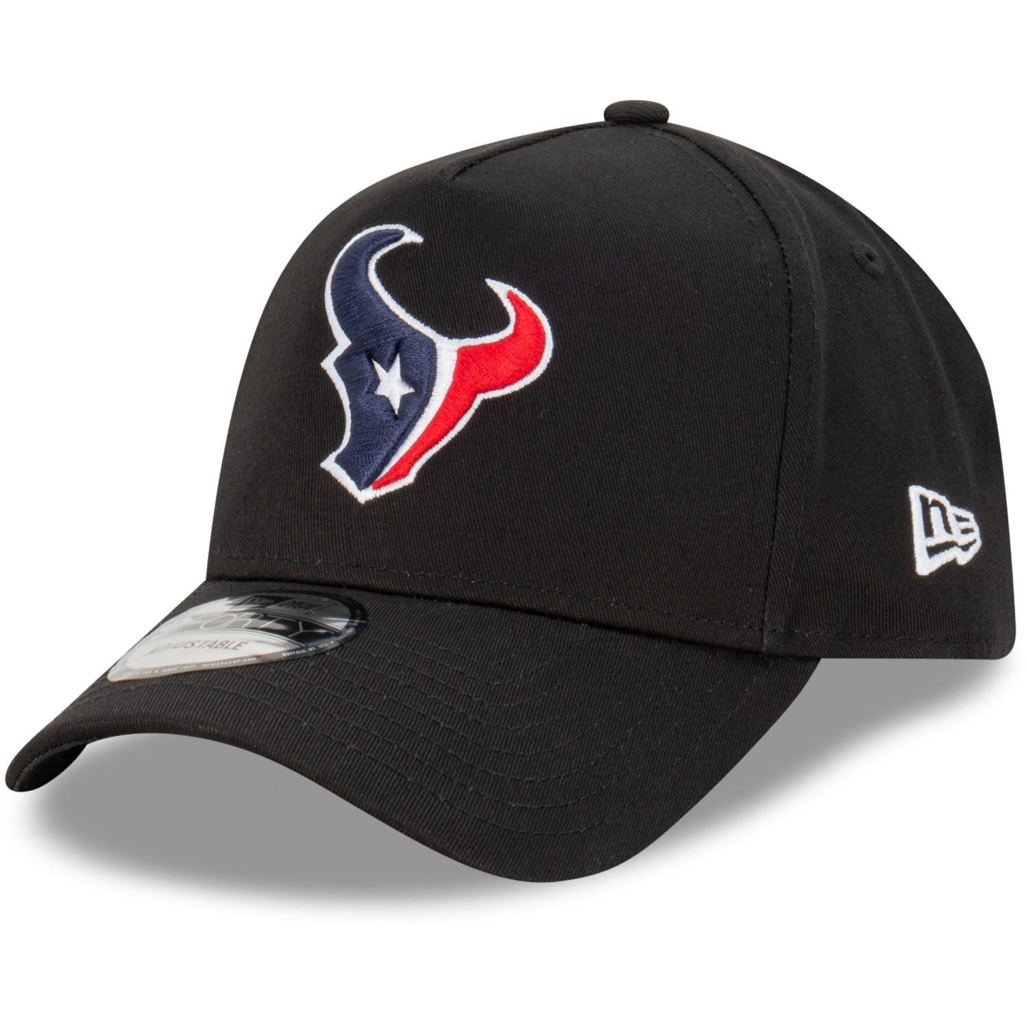 Houston Texans NFL Evergreen Black 9Forty Adjustable A-Frame Cap New Era