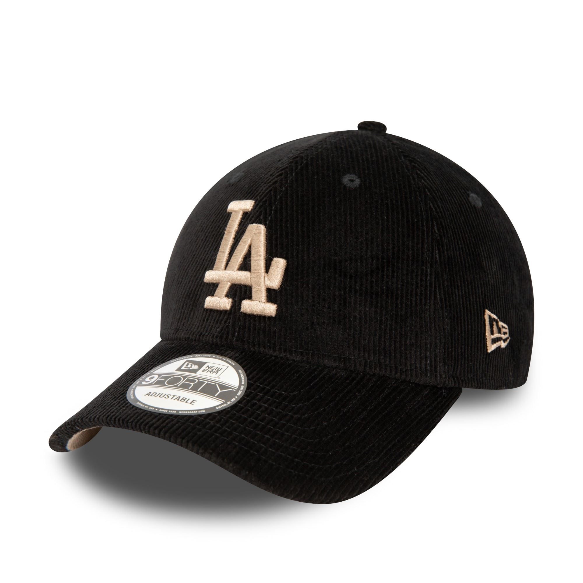 Los Angeles Dodgers MLB Cord Schwarz Verstellbare 9Forty Cap New Era