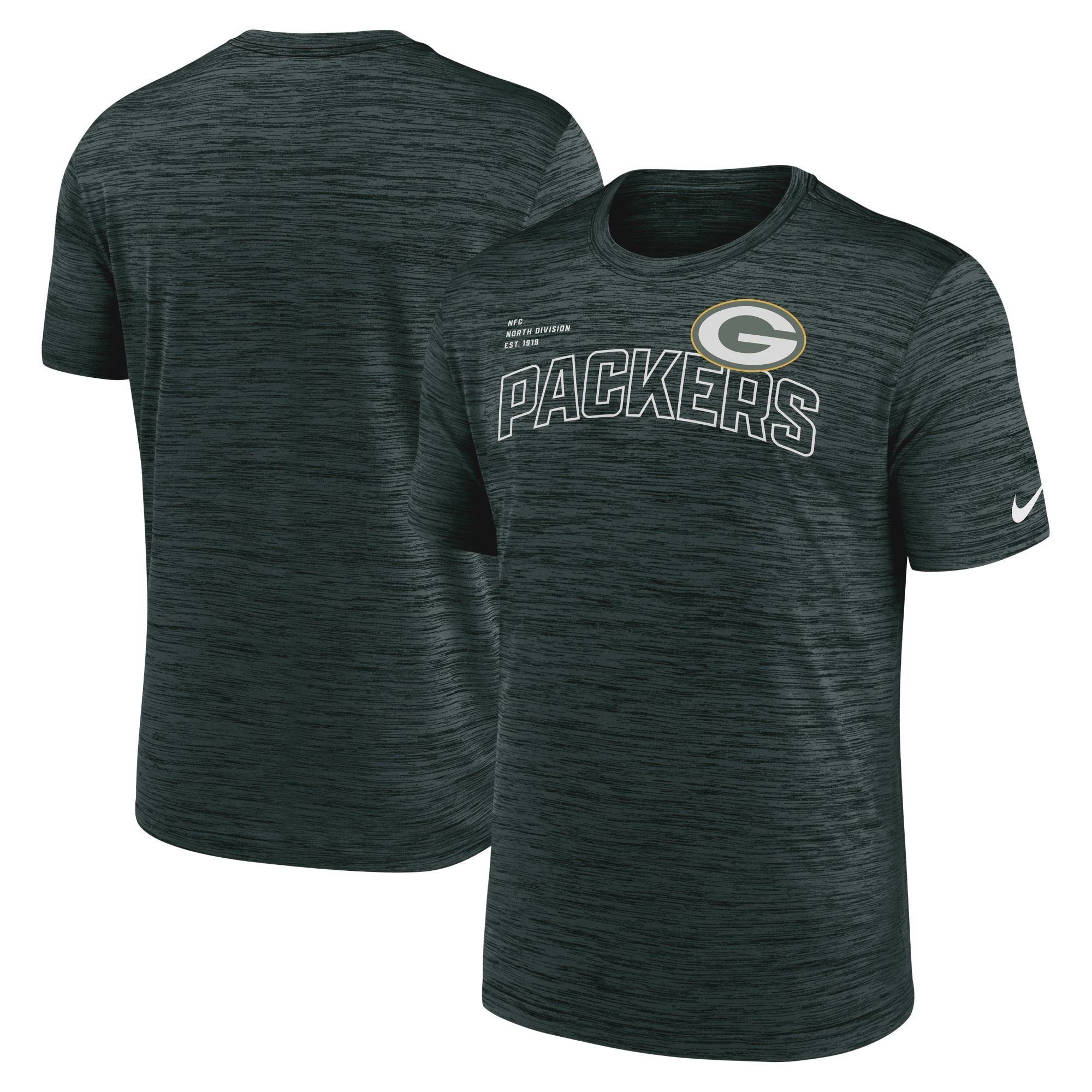 Green Bay Packers Green NFL Velocity Arch T-Shirt Nike 