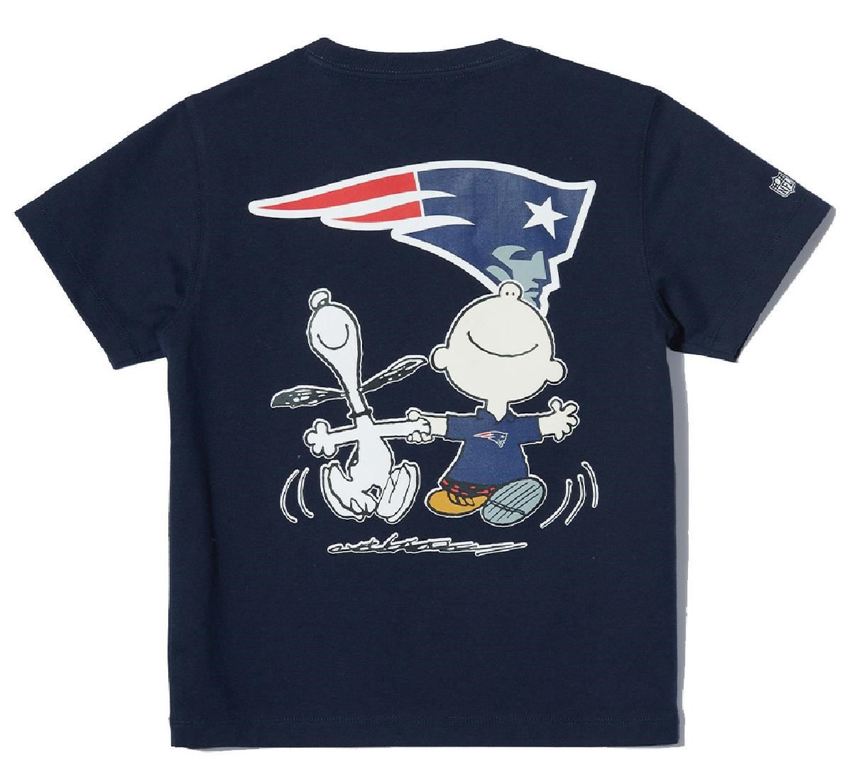 New England Patriots - New Era T-Shirt / Tee - NFL Peanuts Edition - Navy