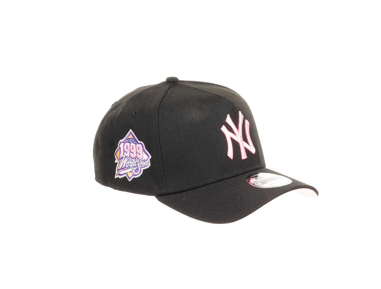New York Yankees MLB World Series 1999 Sidepatch Black 9Forty A-Frame Snapback Cap New Era
