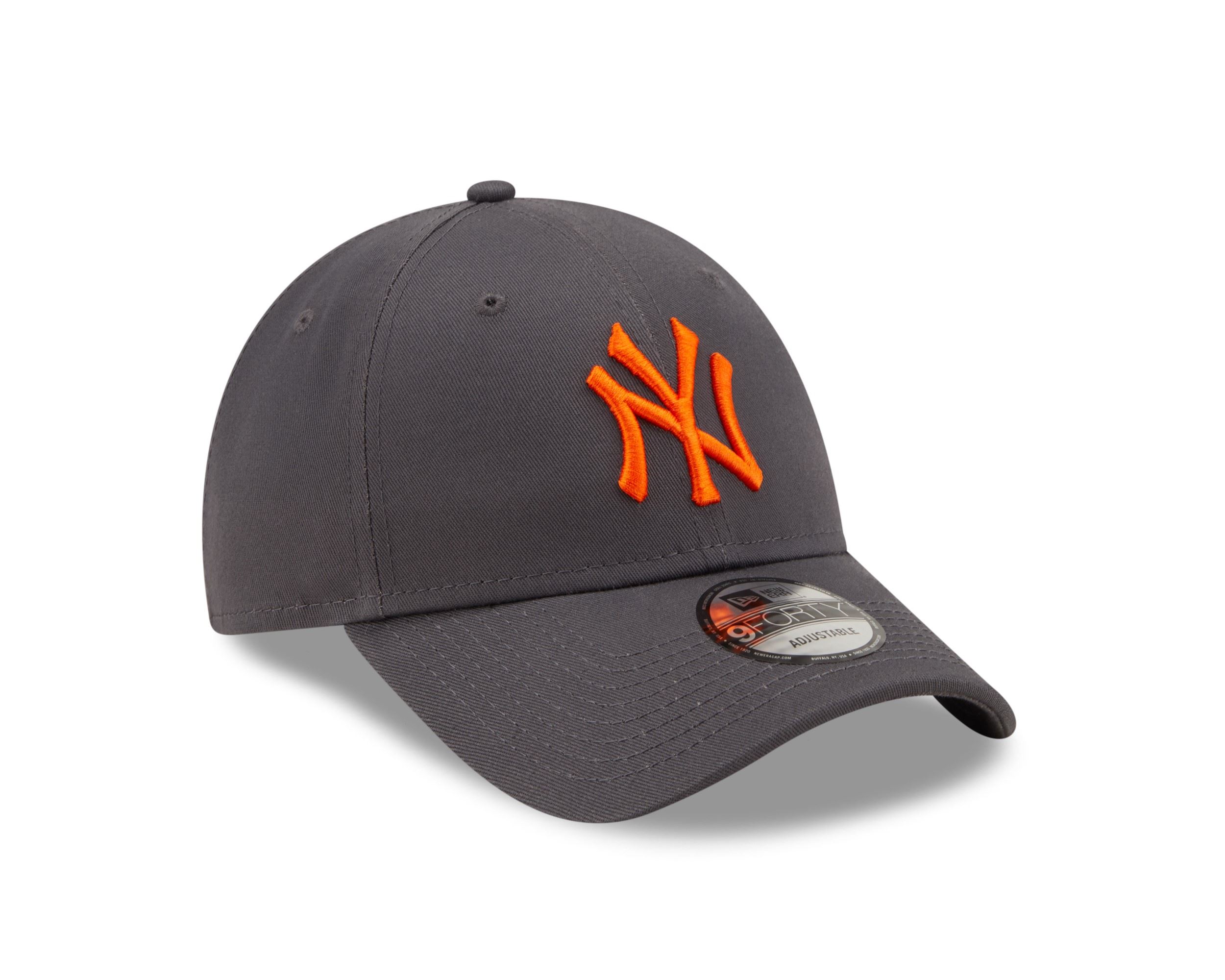 New York Yankees Graphite Orange MLB League Essential 9Forty Adjustable Cap New Era